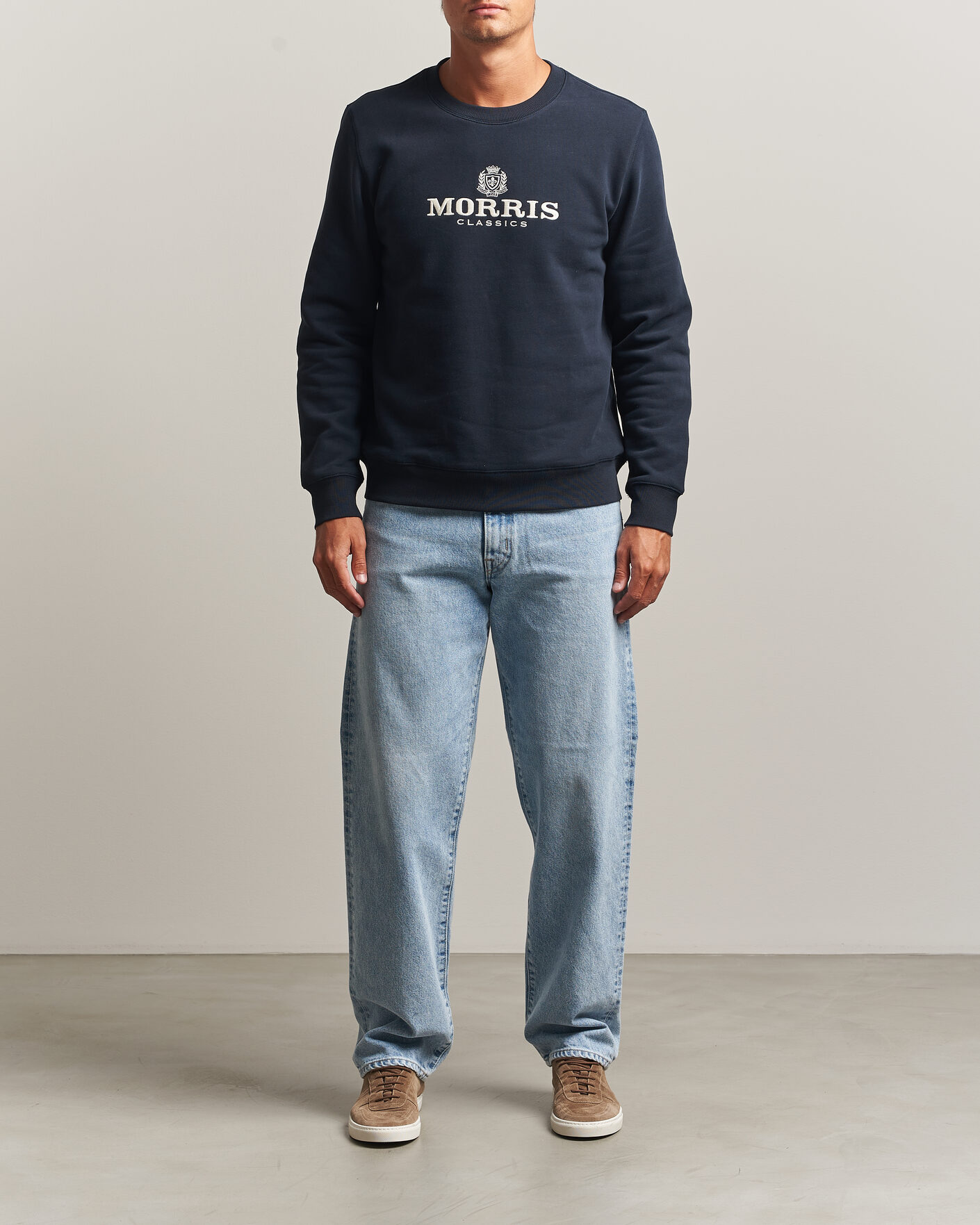 Herre | Trøjer | Morris | Brian Sweatshirt Old Blue