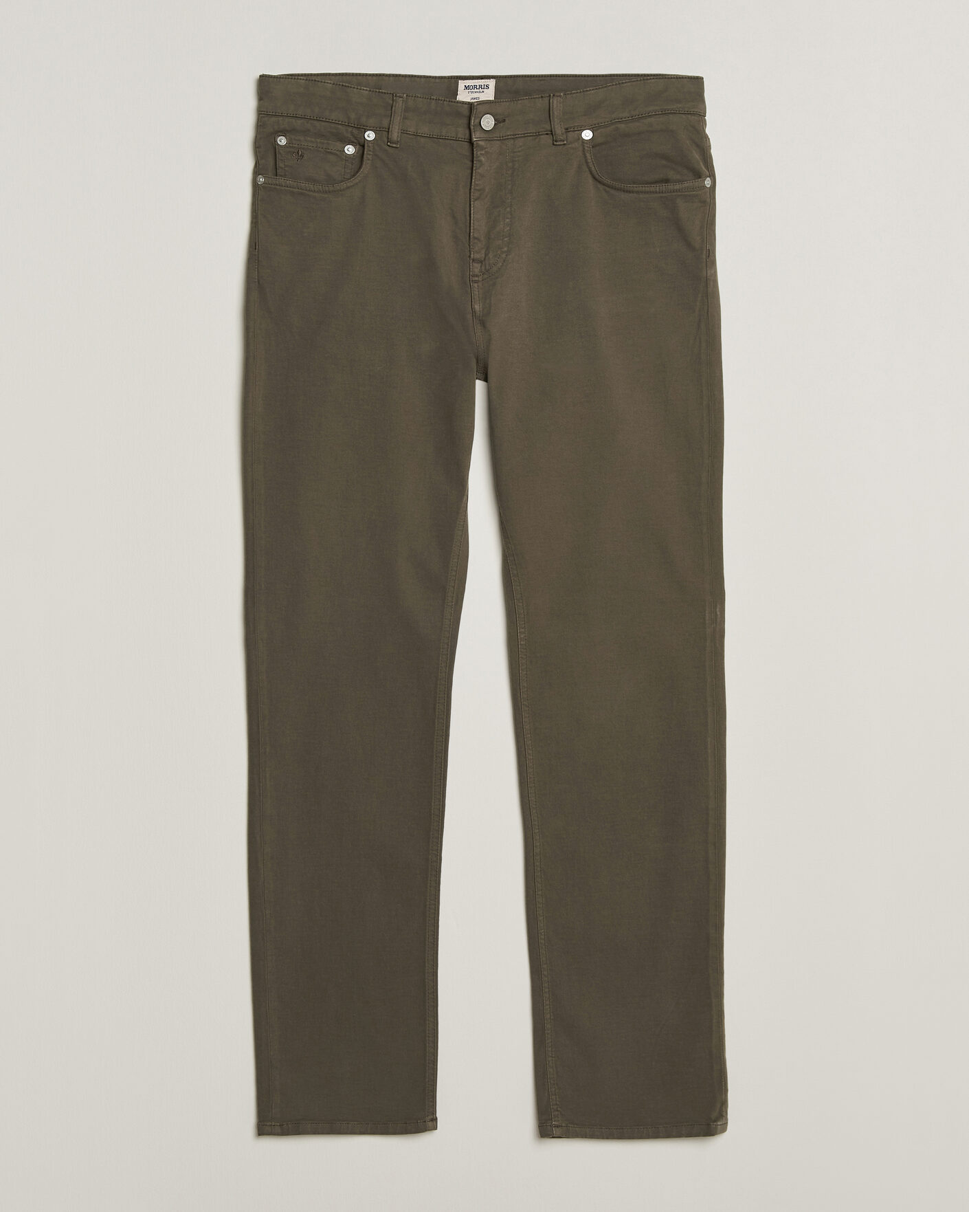 Herre | Bukser | Morris | James Brushed 5-Pocket Pant Olive
