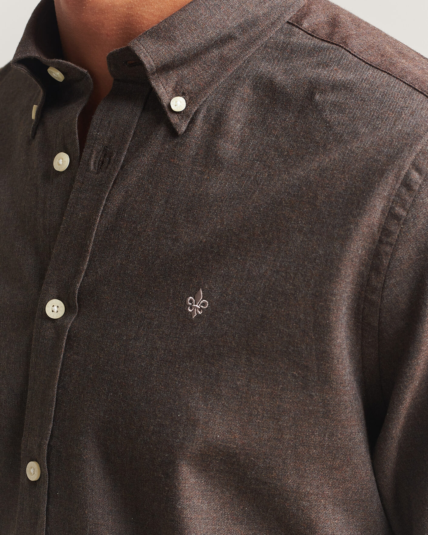 Herre | Skjorter | Morris | Watts Flannel Shirt Brown