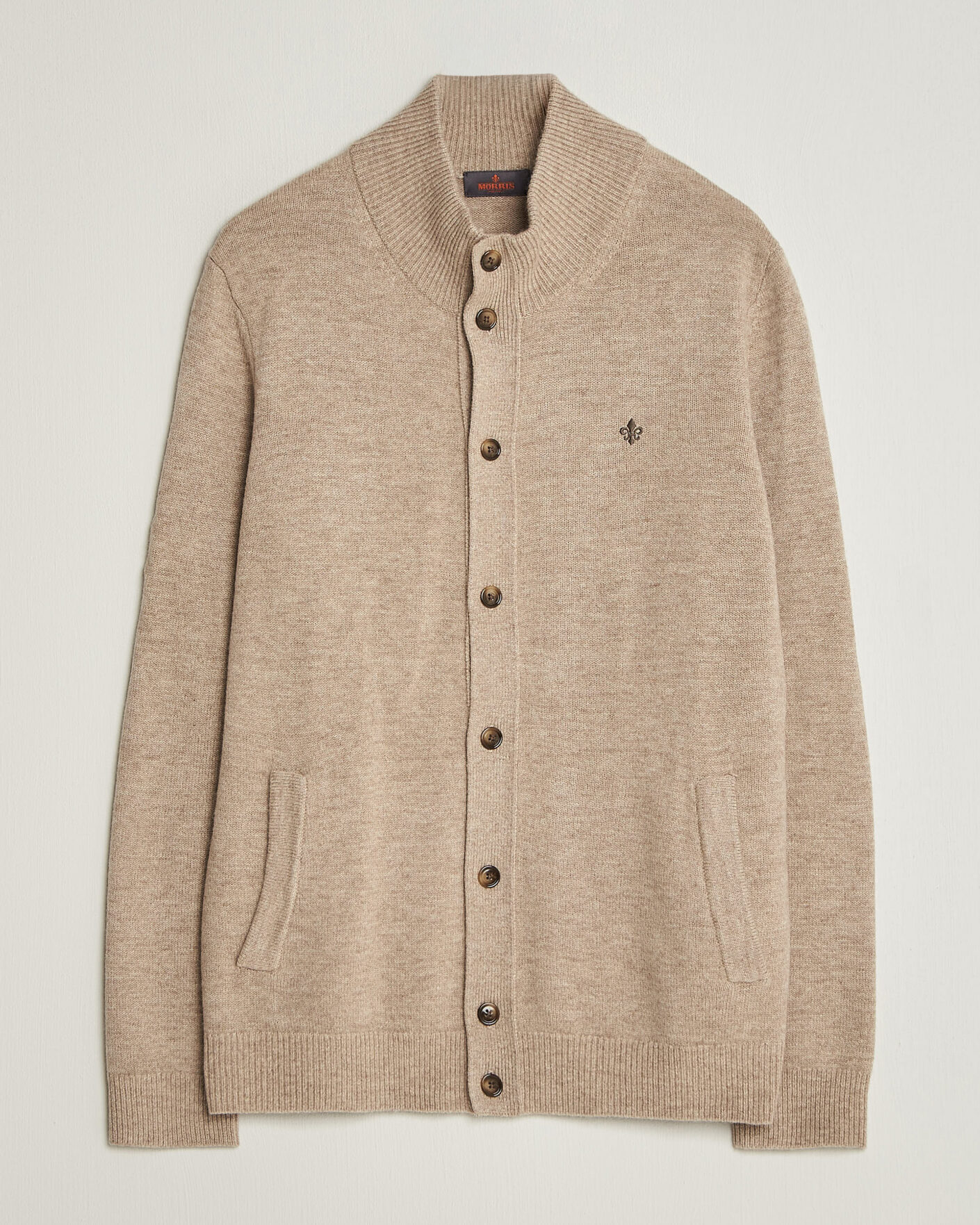 Herre | Trøjer | Morris | Hertford Button Cardigan Khaki