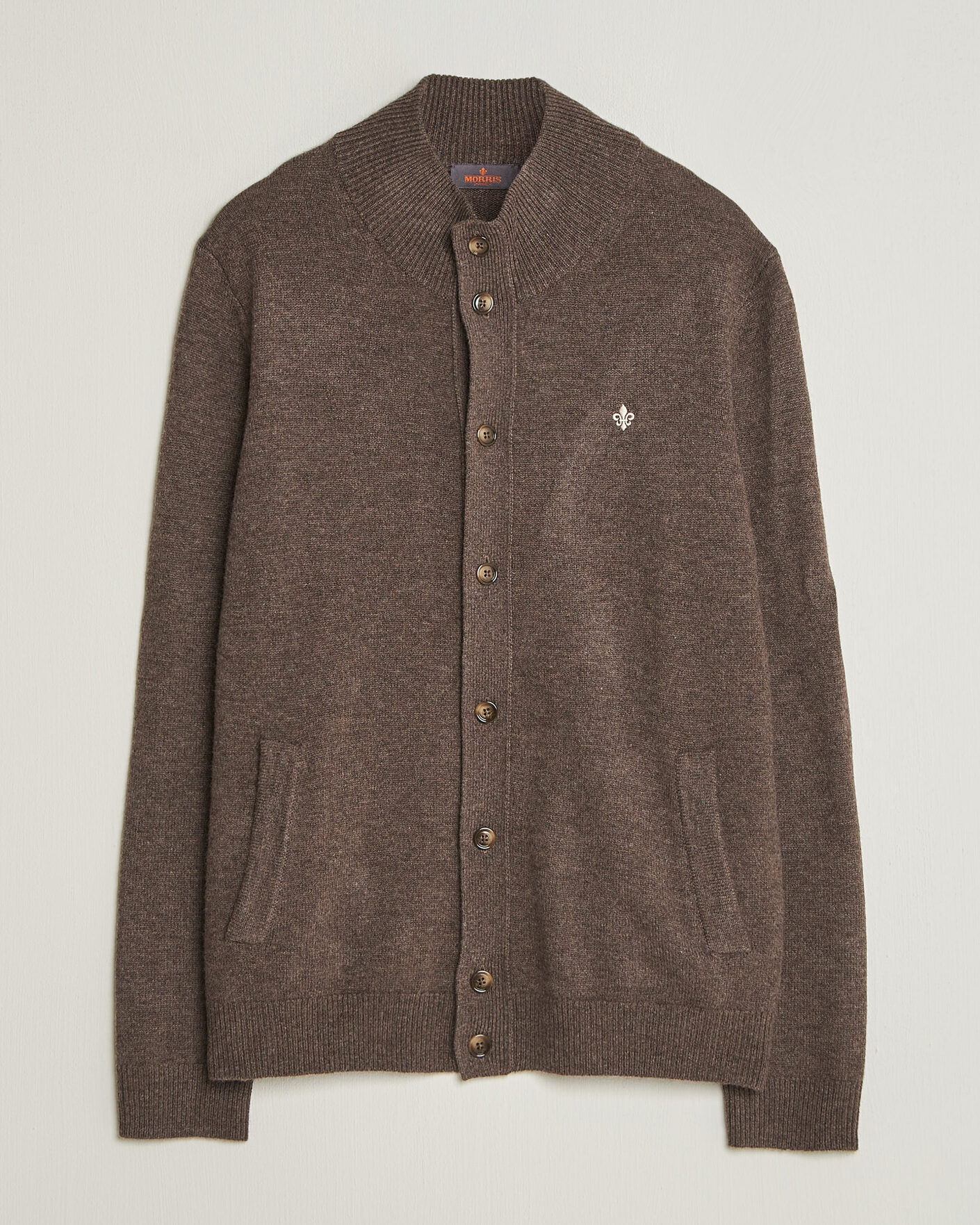 Herre | Trøjer | Morris | Hertford Button Cardigan Brown