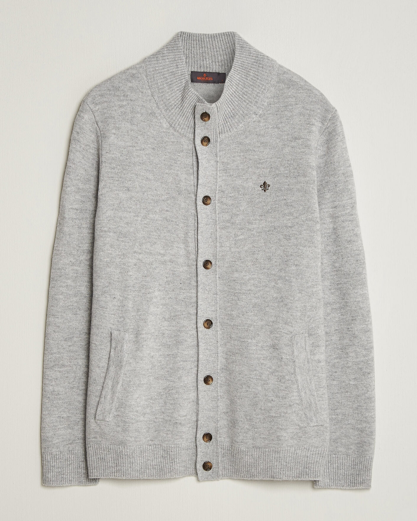 Herre | Trøjer | Morris | Hertford Button Cardigan Grey