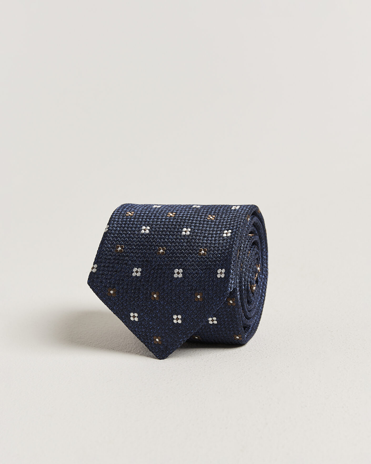 Herre | Slips | Amanda Christensen | Silk Flower 8cm Tie Navy