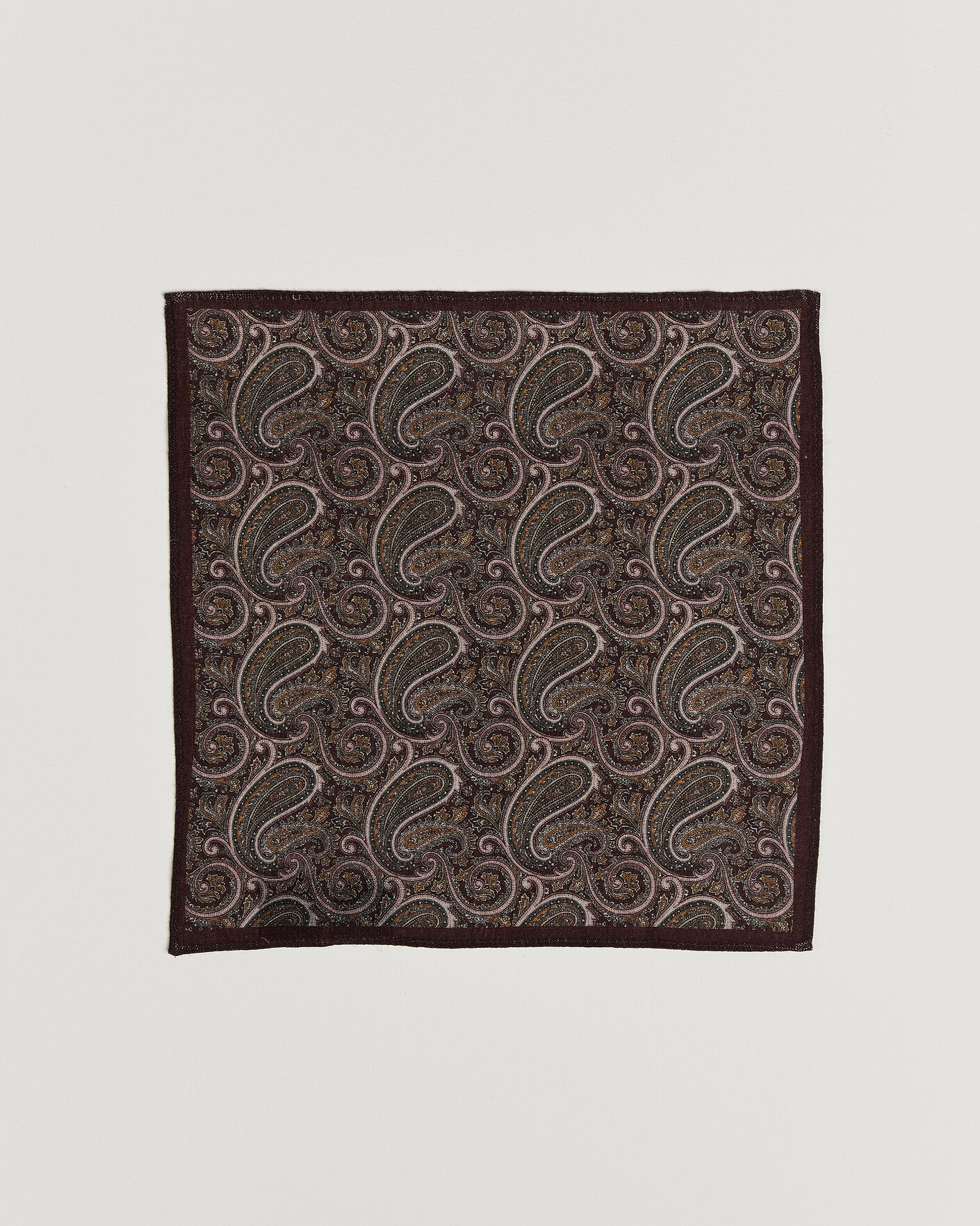 Herre | Slips | Amanda Christensen | Box Set Wool 8 cm Tie And Pocket Square Wine