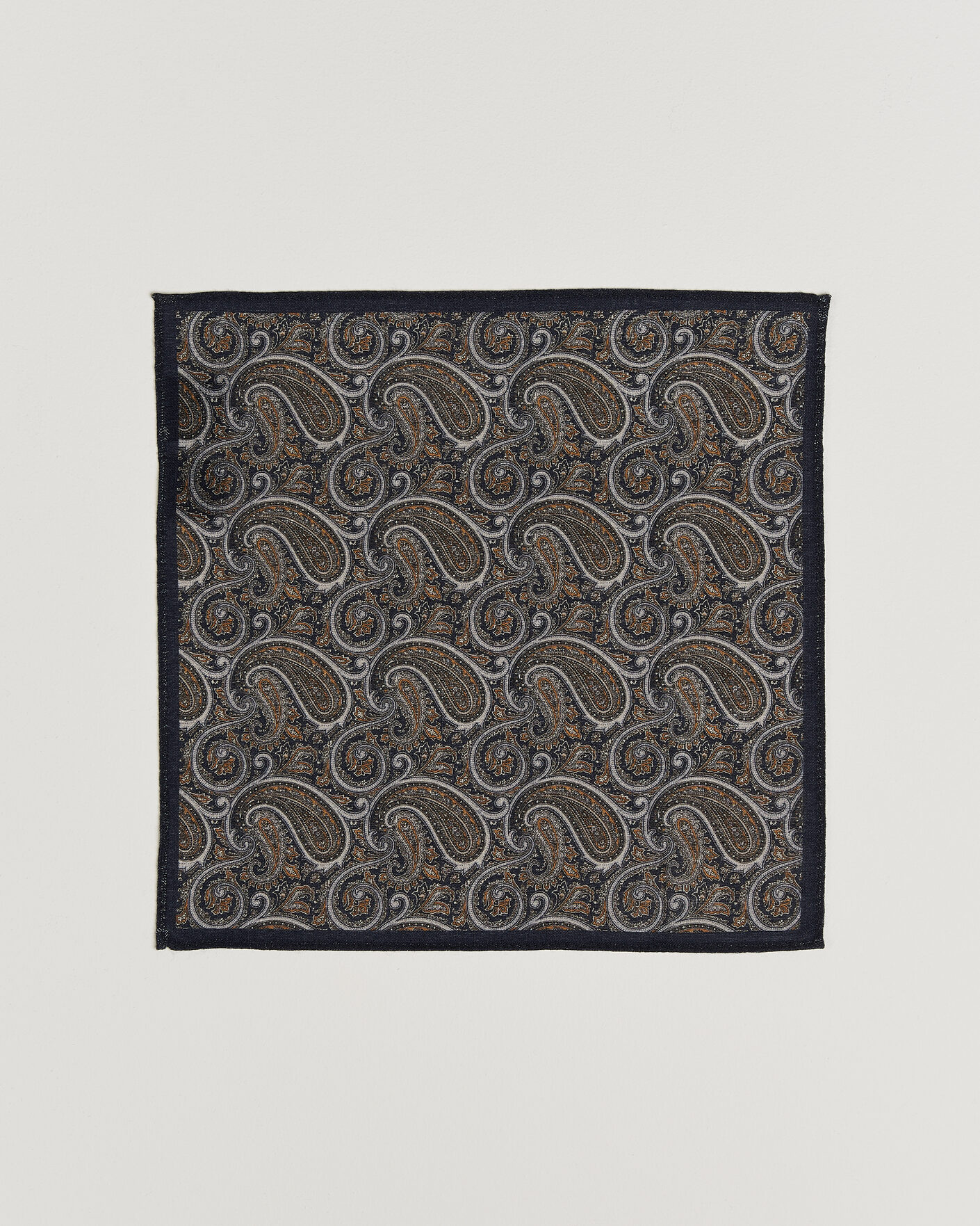 Herre | Slips | Amanda Christensen | Box Set Wool 8 cm Tie And Pocket Square Navy