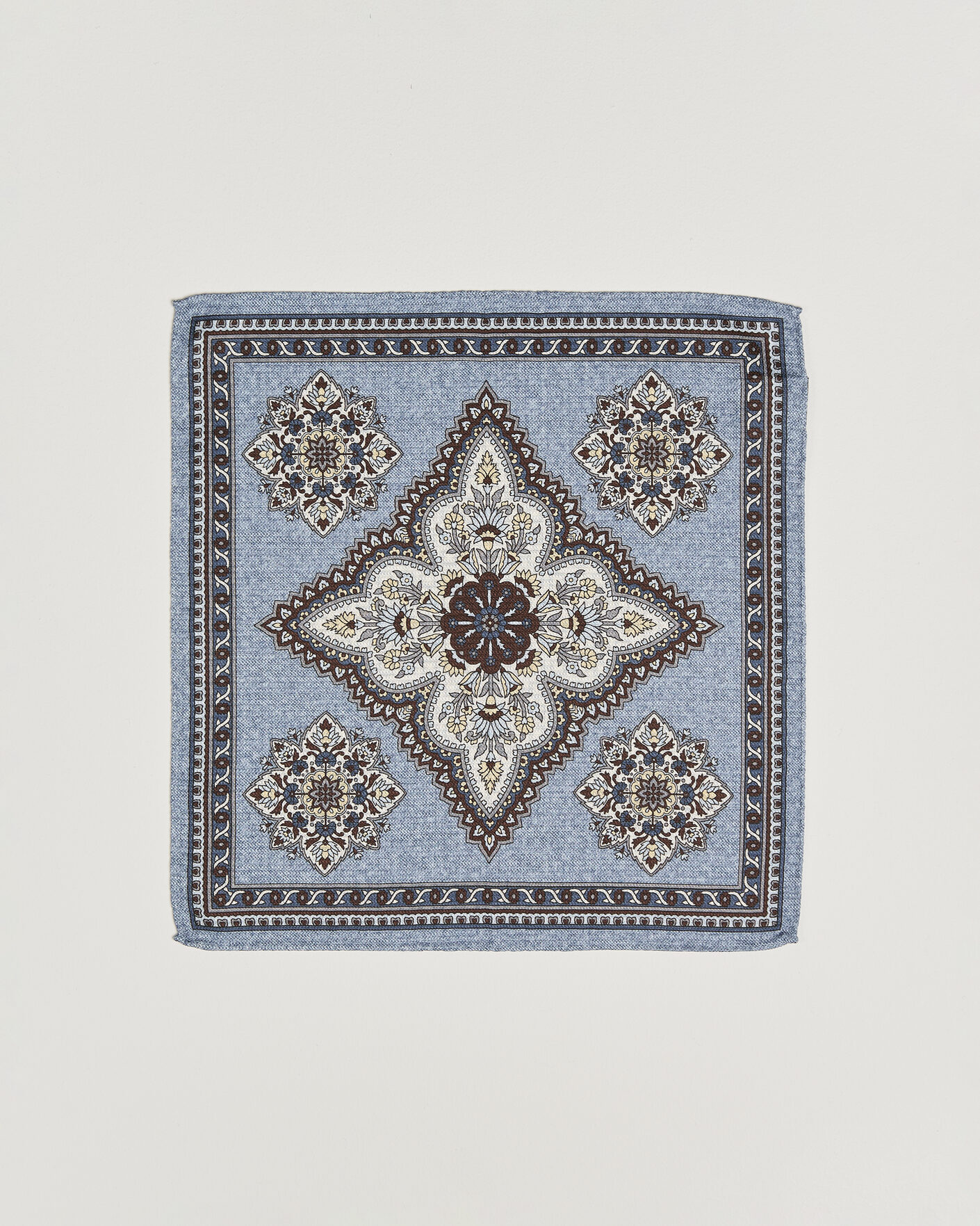 Herre | Lommeklude | Amanda Christensen | Silk Schappe Doublefaced Pocket Square Blue