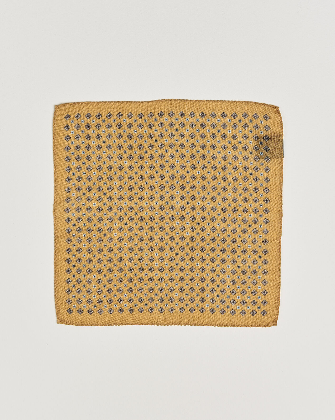Herre | Lommeklude | Amanda Christensen | Wool Flower Pocket Square Yellow