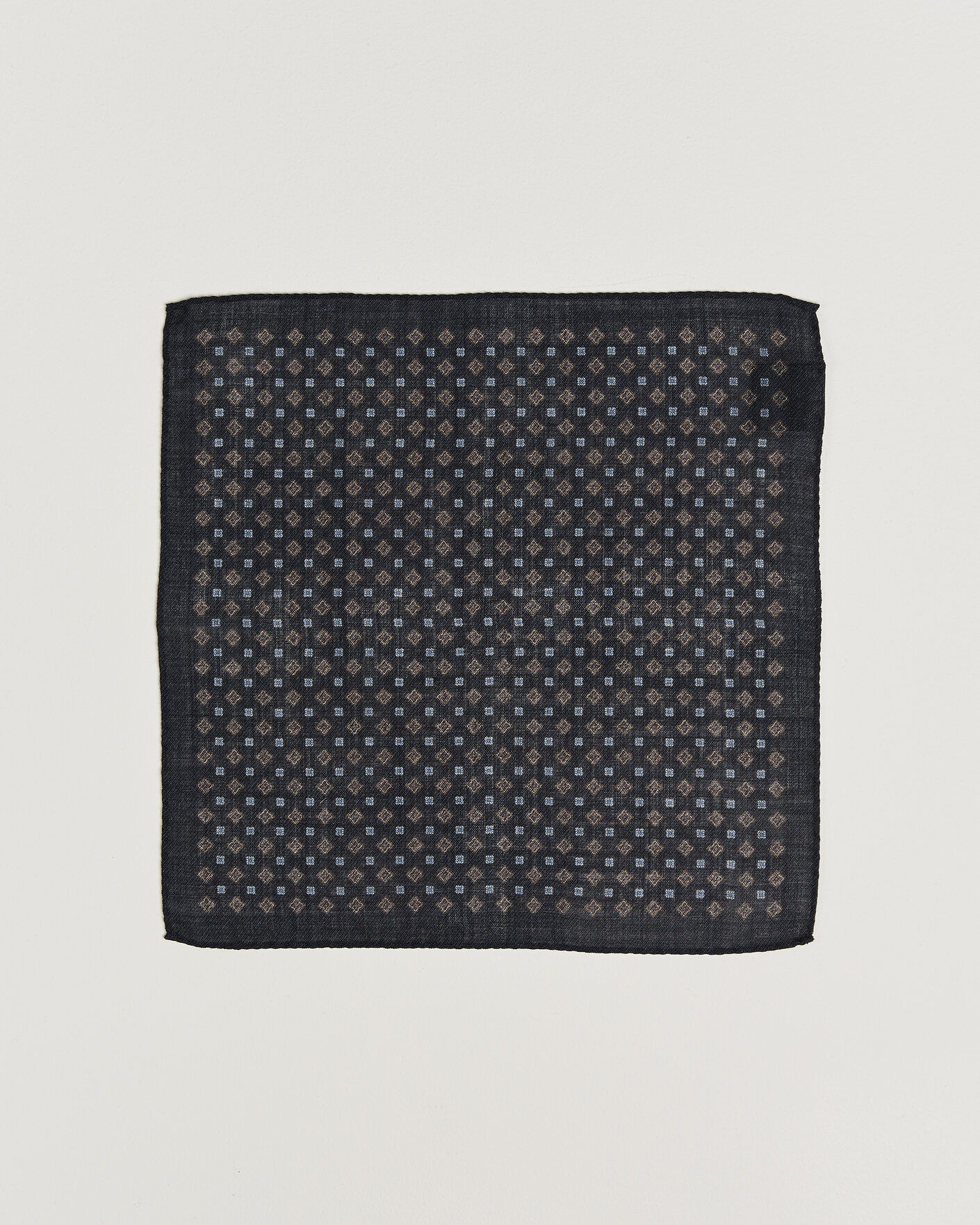 Herre | Lommeklude | Amanda Christensen | Wool Flower Pocket Square Navy