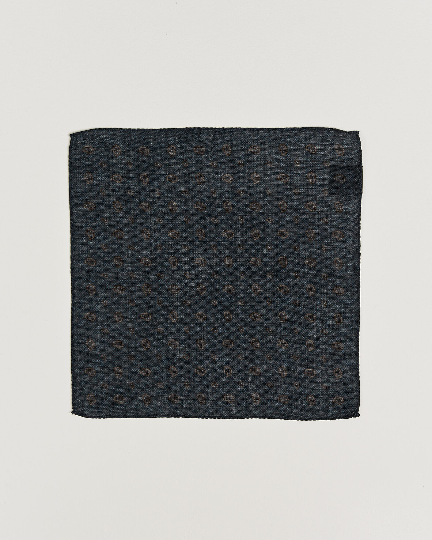 Herre | Lommeklude | Amanda Christensen | Wool Paisley Pocket Square Navy
