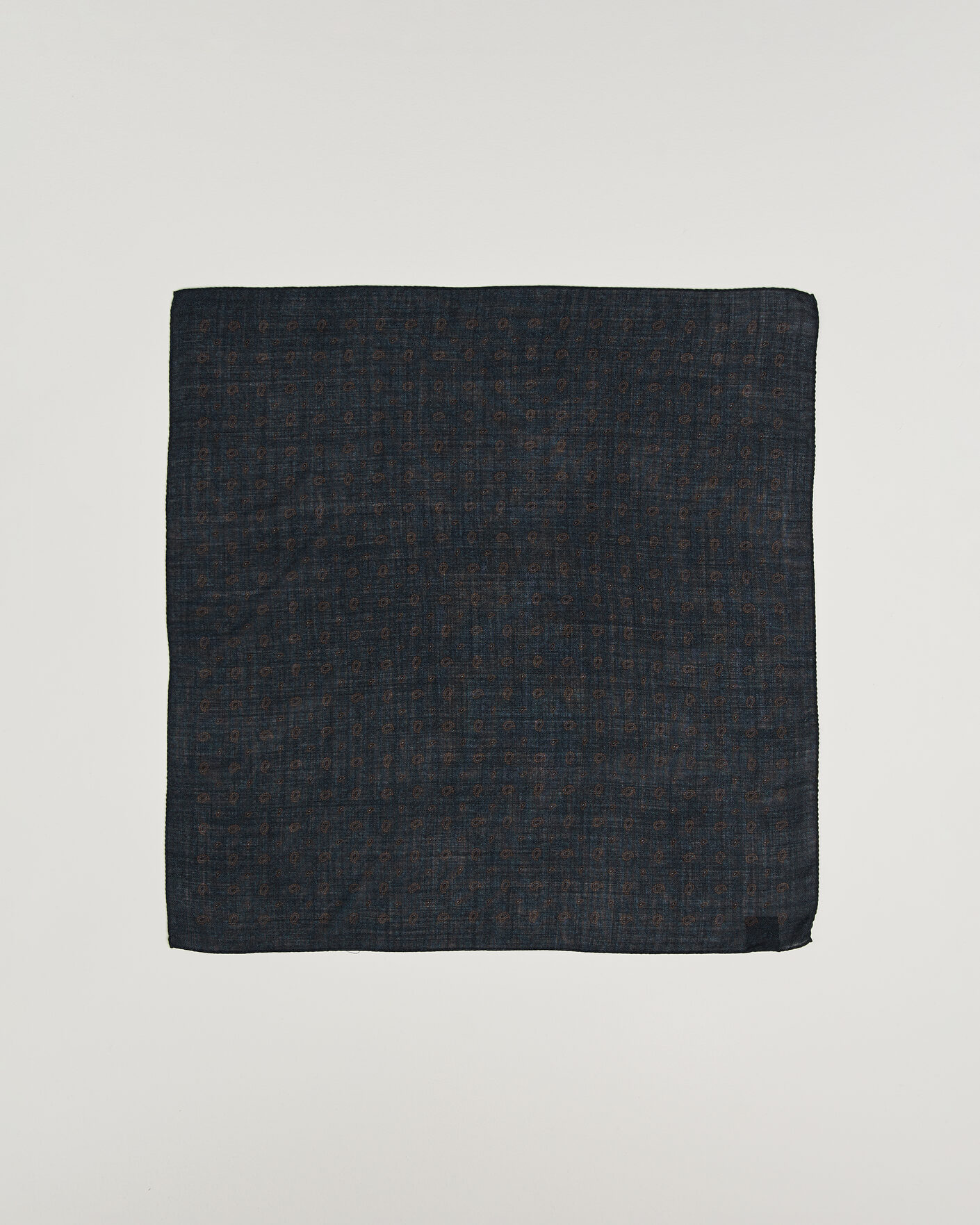 Herre | Tørklæde | Amanda Christensen | Wool Printed Paisley Bandana Navy