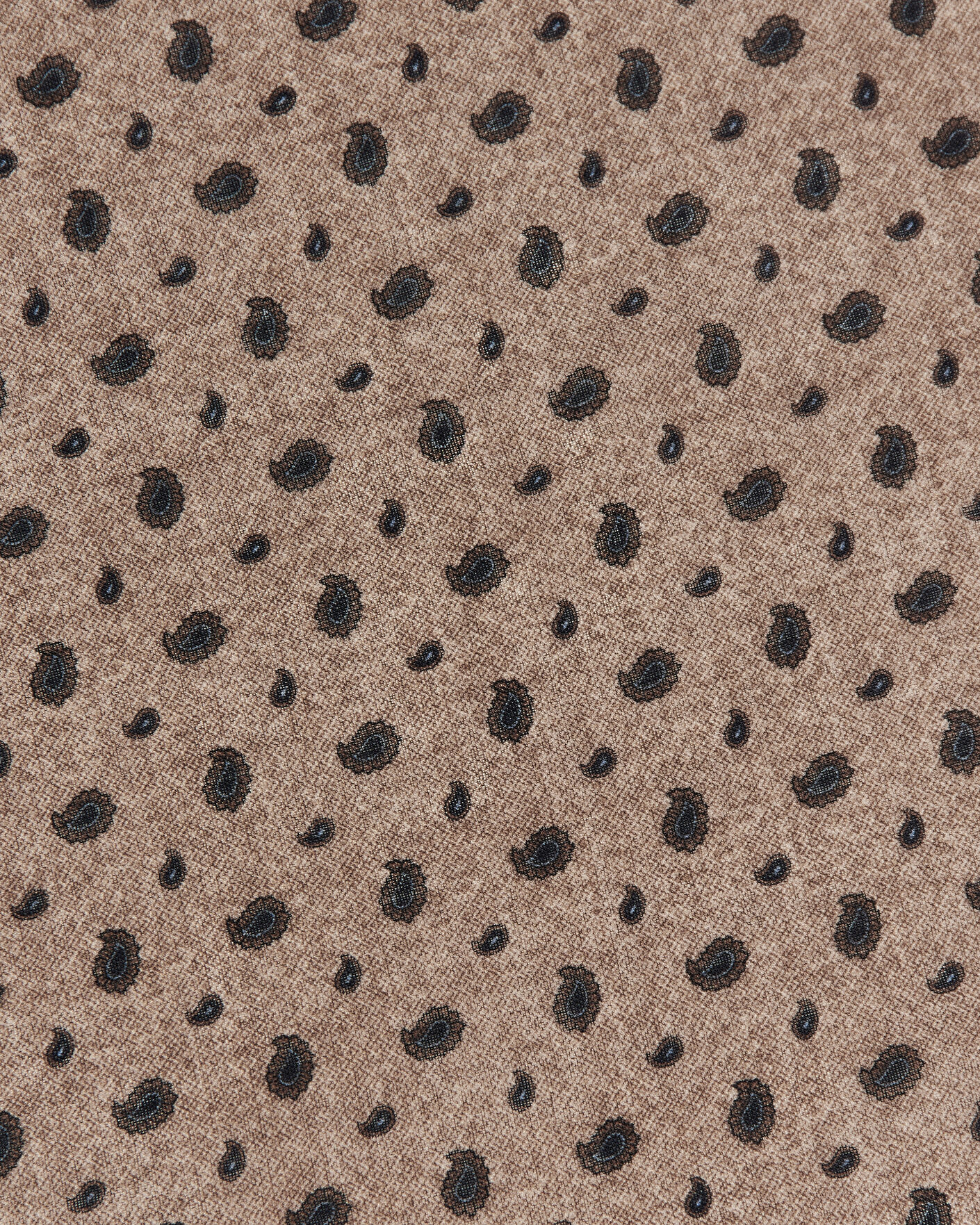 Herre | Tørklæde | Amanda Christensen | Wool Printed Paisley Bandana Beige