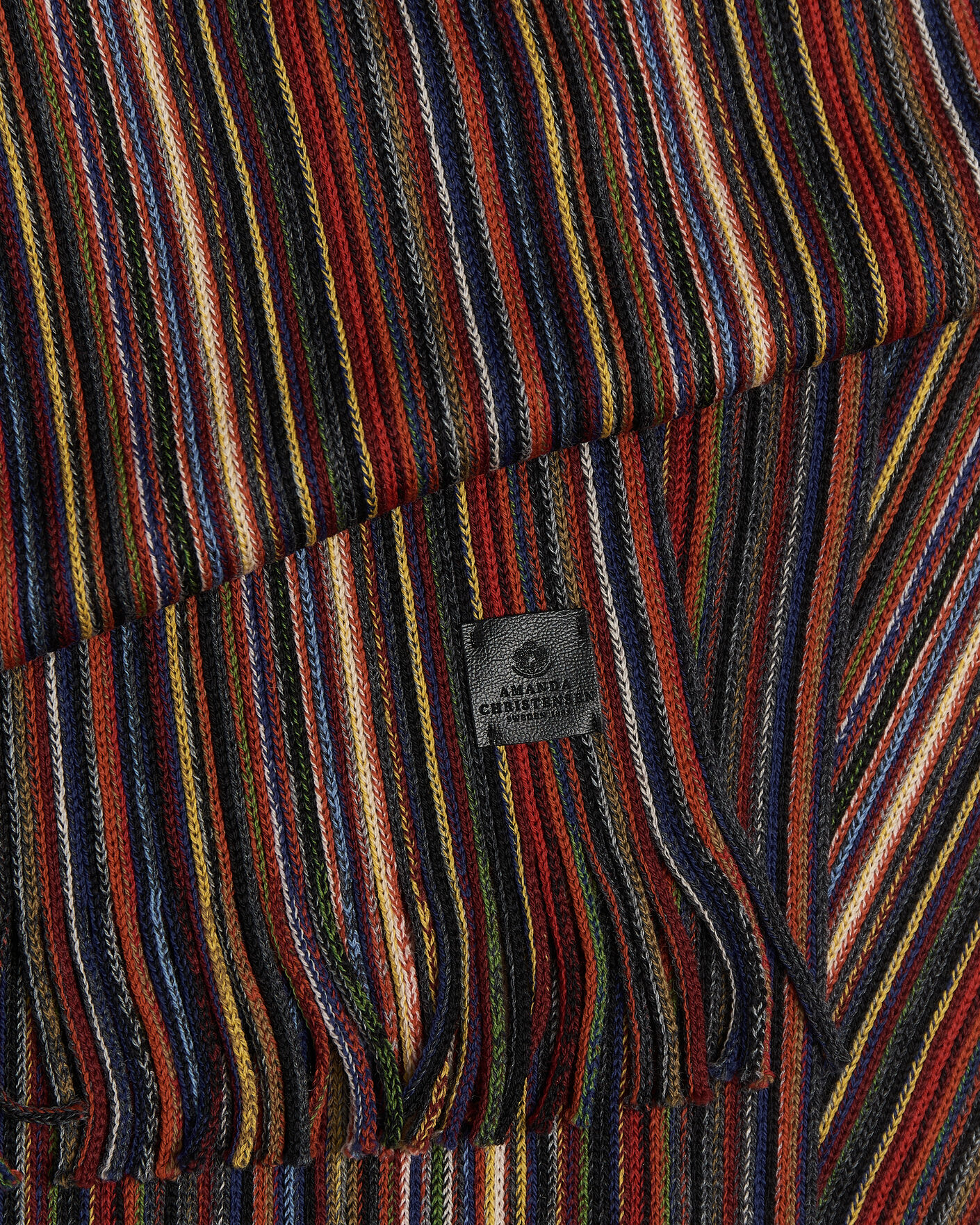 Herre | Halstørklæder | Amanda Christensen | Wool Striped Scarf Multi