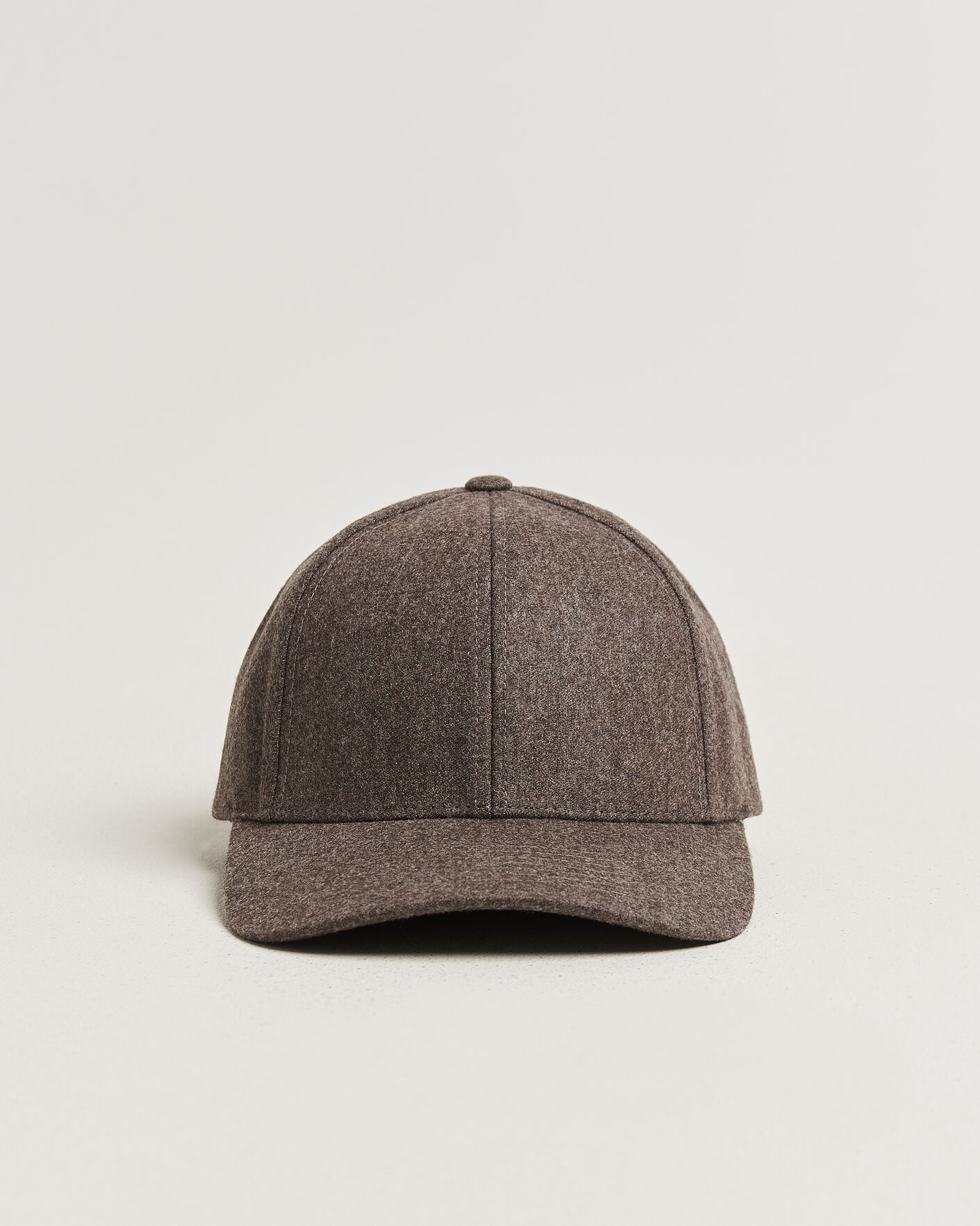 Herre | Hatte & kasketter | Varsity Headwear | Merino Wool Baseball Cap Taupe Brown