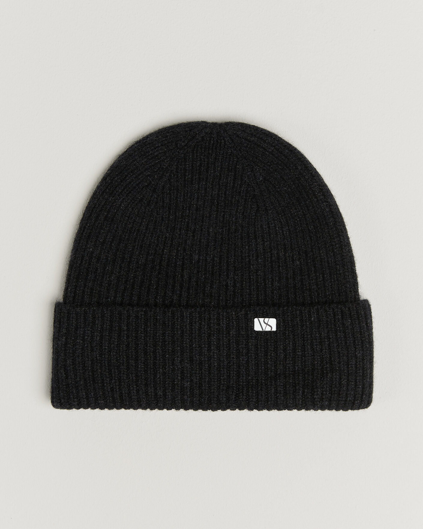 Herre | Hatte & kasketter | Varsity Headwear | Wool/Cashmere Beanie Charcoal Black