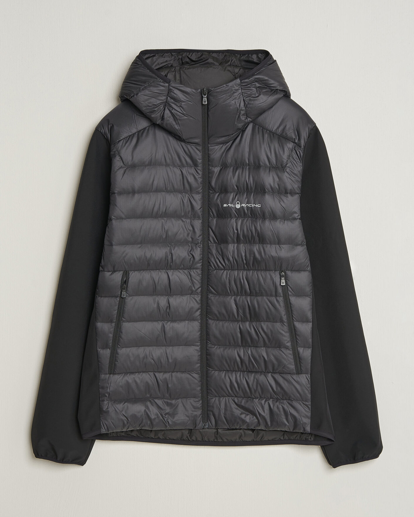 Herre | Jakker | Sail Racing | Spray Down Hooded Hybrid Jacket Carbon