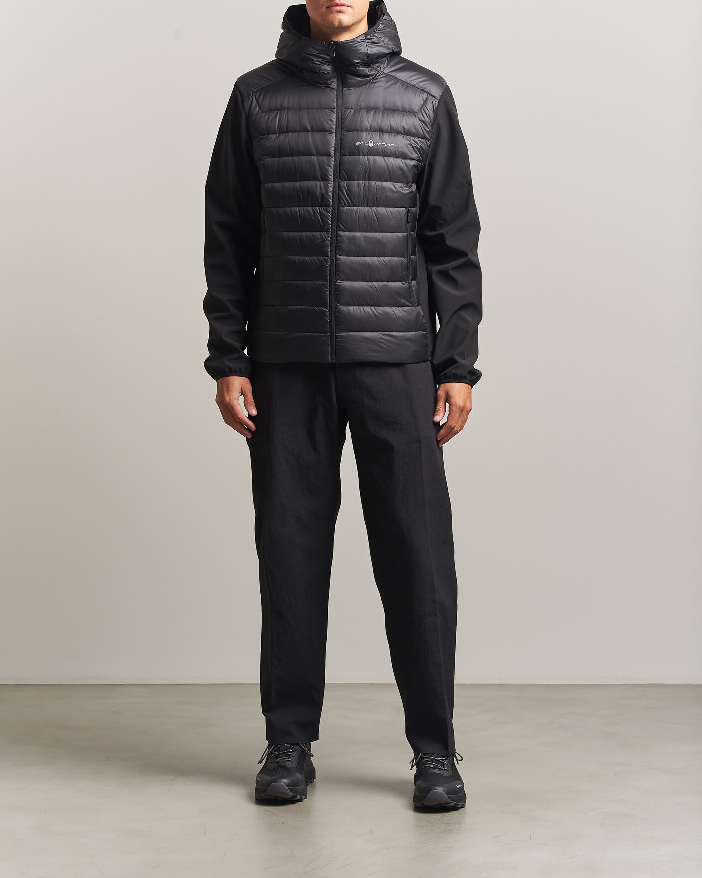 Herre | Jakker | Sail Racing | Spray Down Hooded Hybrid Jacket Carbon