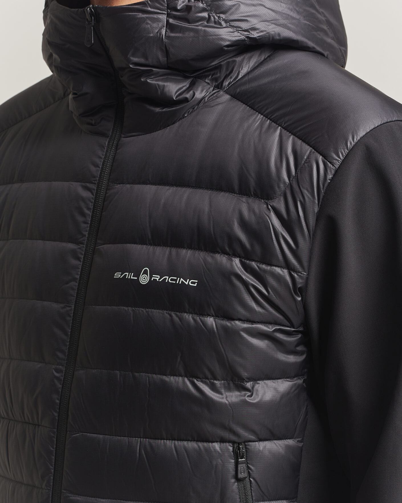 Herre | Jakker | Sail Racing | Spray Down Hooded Hybrid Jacket Carbon