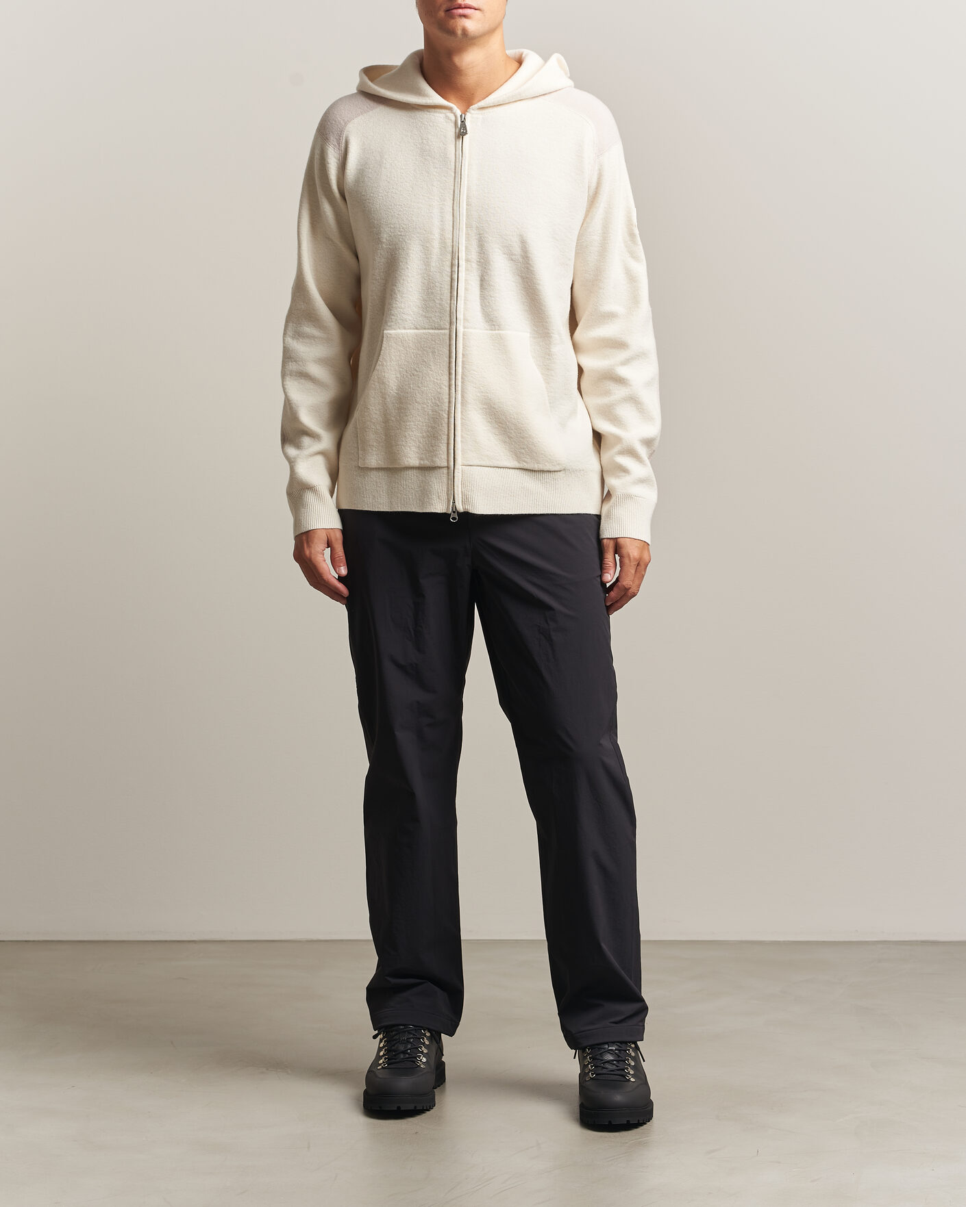 Herre | Trøjer | Sail Racing | Spine Wool Knitted Full Zip Hoodie Off White