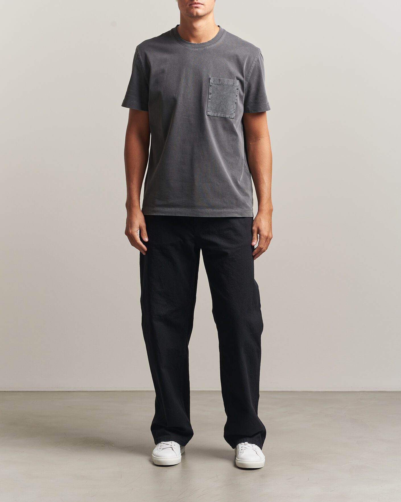 Herre | T-Shirts | Sail Racing | Grinder Corduroy T-Shirt Asphalt