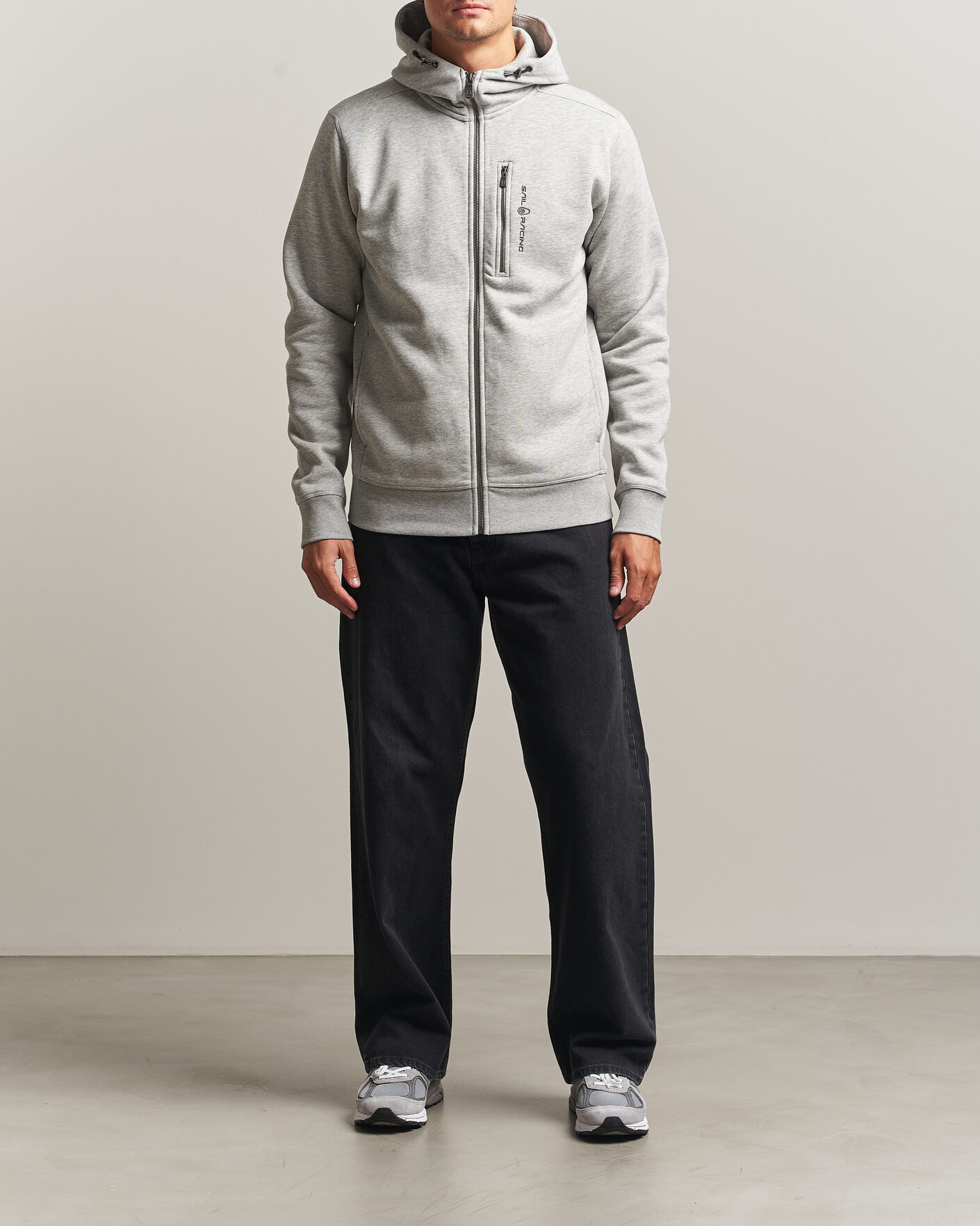 Herre | Trøjer | Sail Racing | Bowman Full Zip Hoodie Grey Melnage