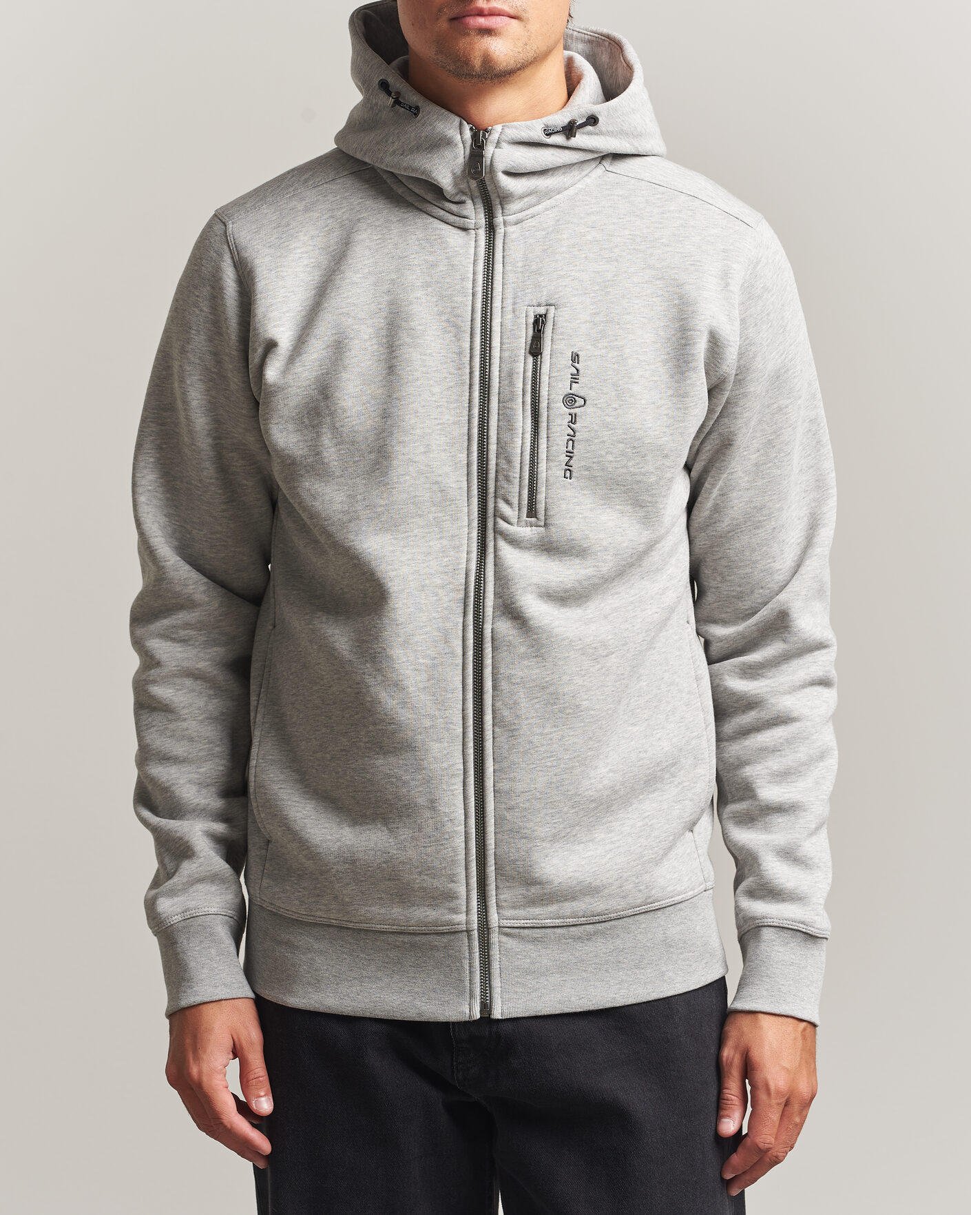 Herre | Trøjer | Sail Racing | Bowman Full Zip Hoodie Grey Melnage