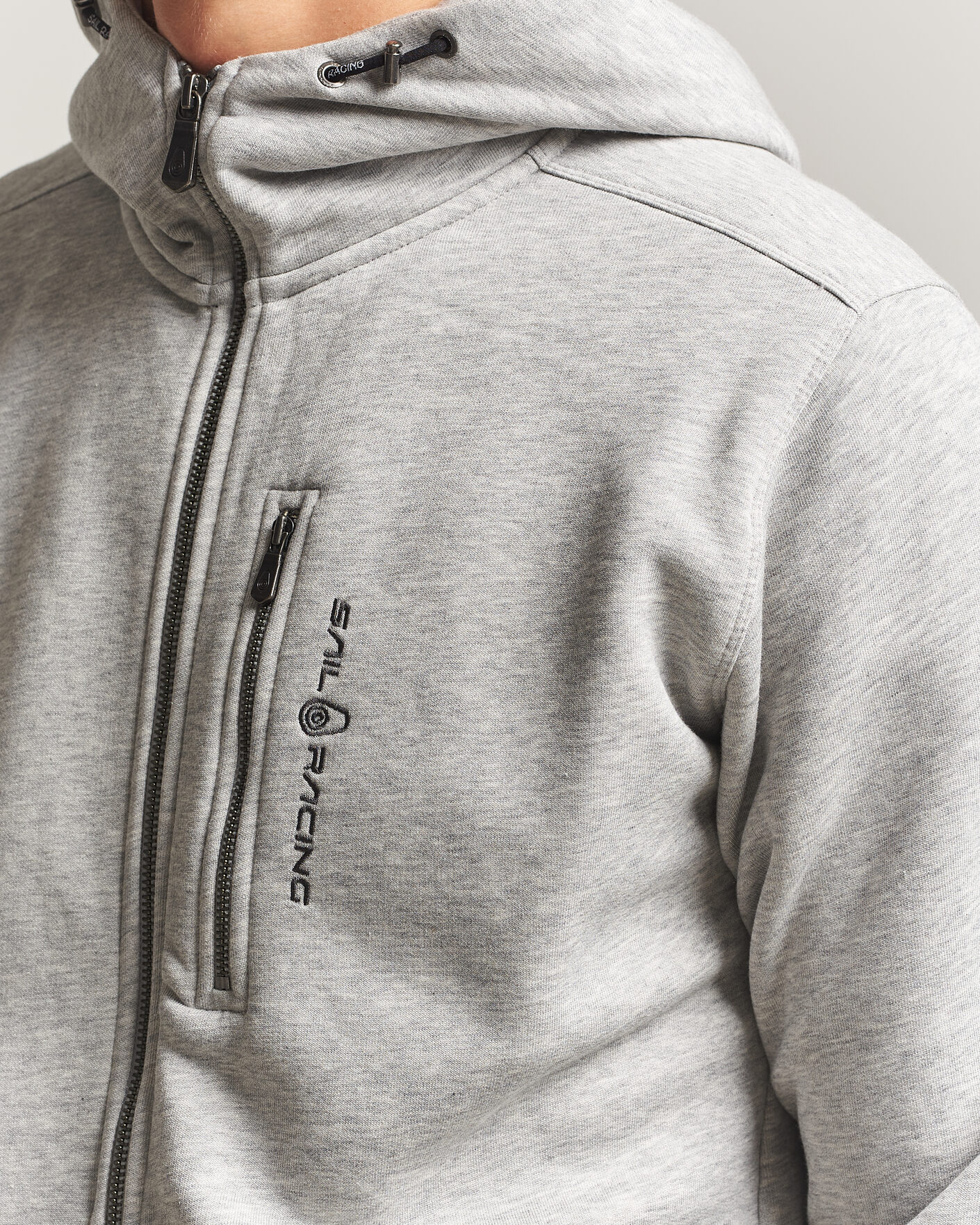 Herre | Trøjer | Sail Racing | Bowman Full Zip Hoodie Grey Melnage