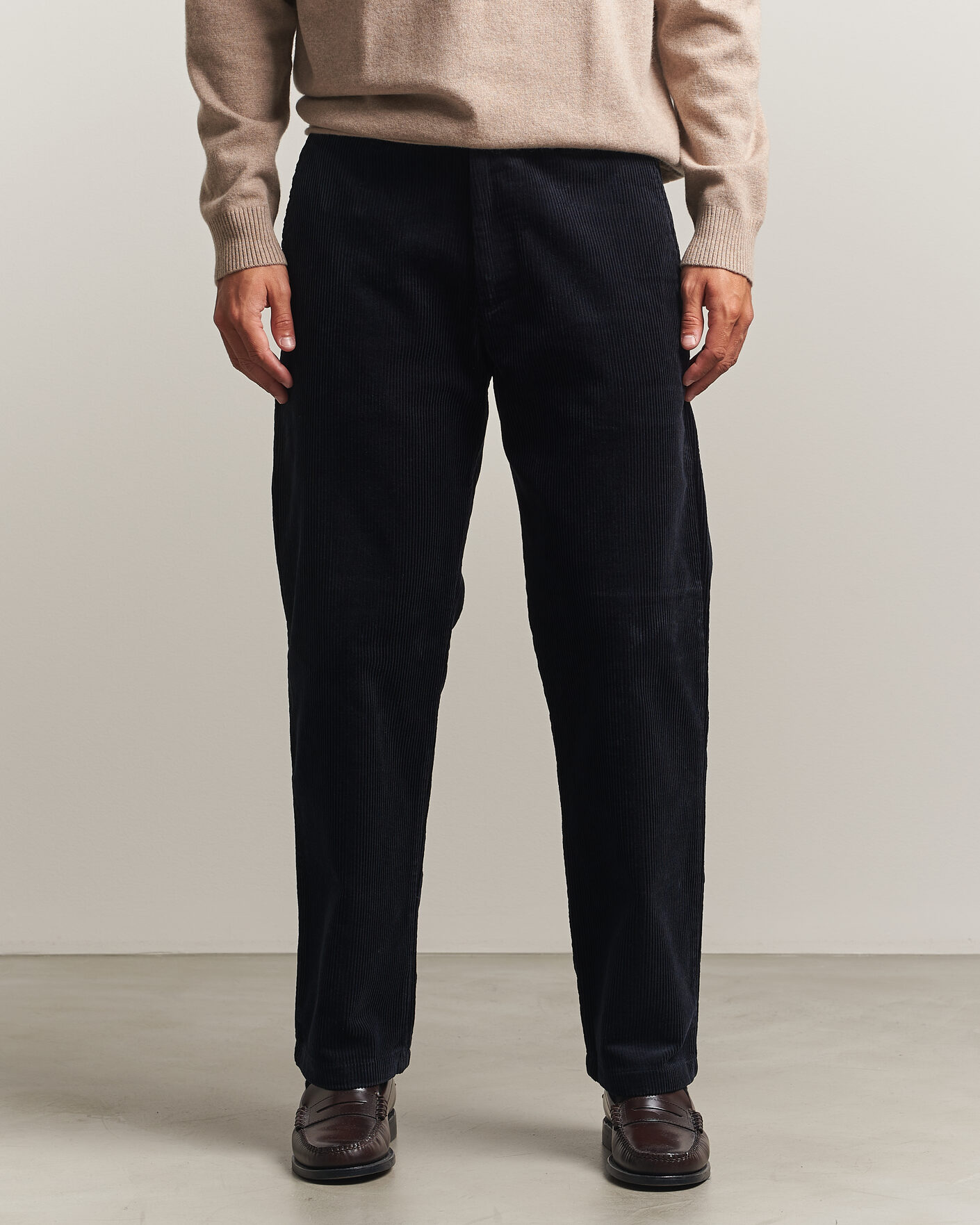 Herre | Bukser | NN07 | Aden Regular Fit Corduroy Chinos Deep Navy