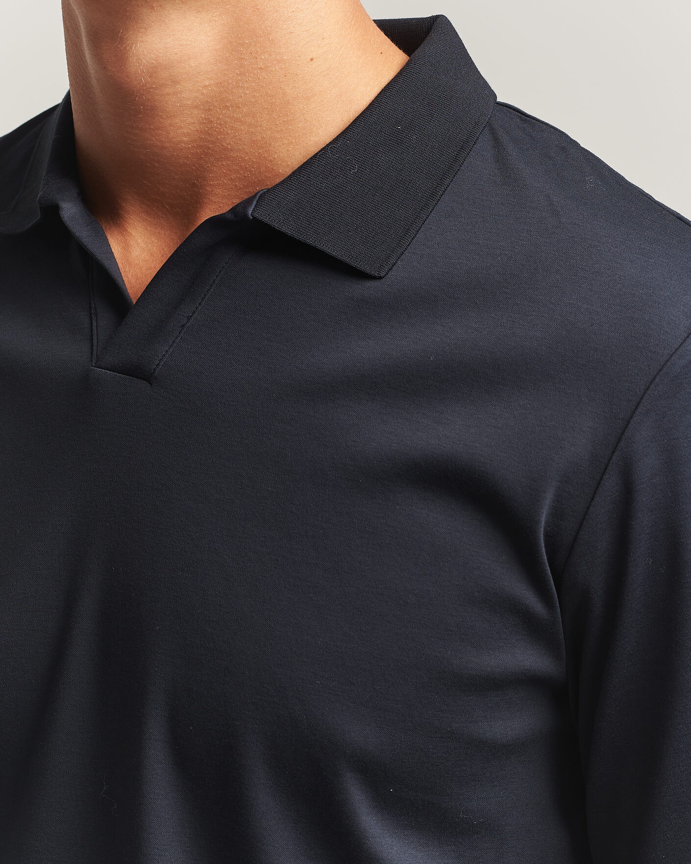 Herre | Polotrøjer | NN07 | Paul Long Sleeve Polo Deep Navy