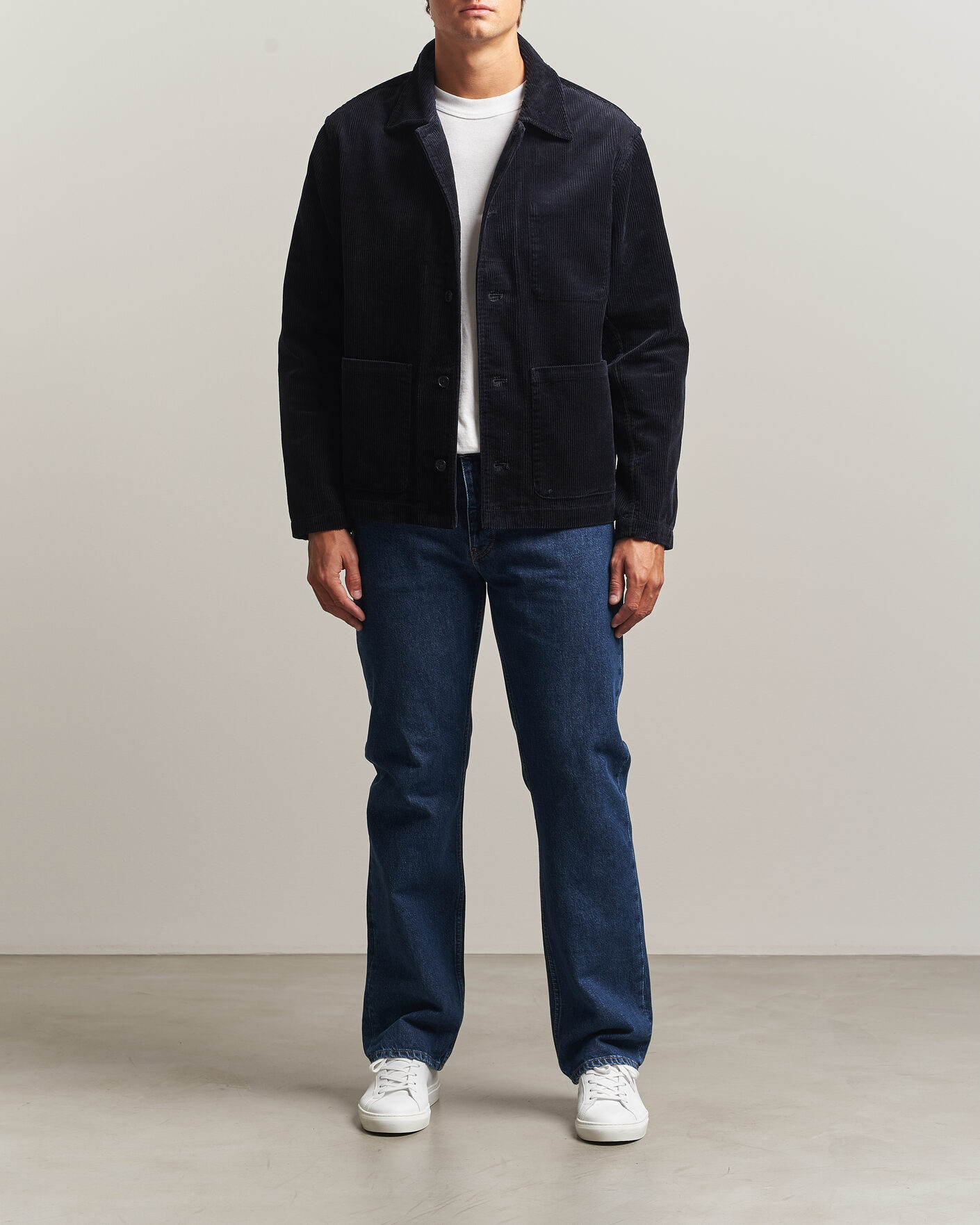 Herre | Skjorter | NN07 | Morgan Corduroy Overshirt Deep Navy