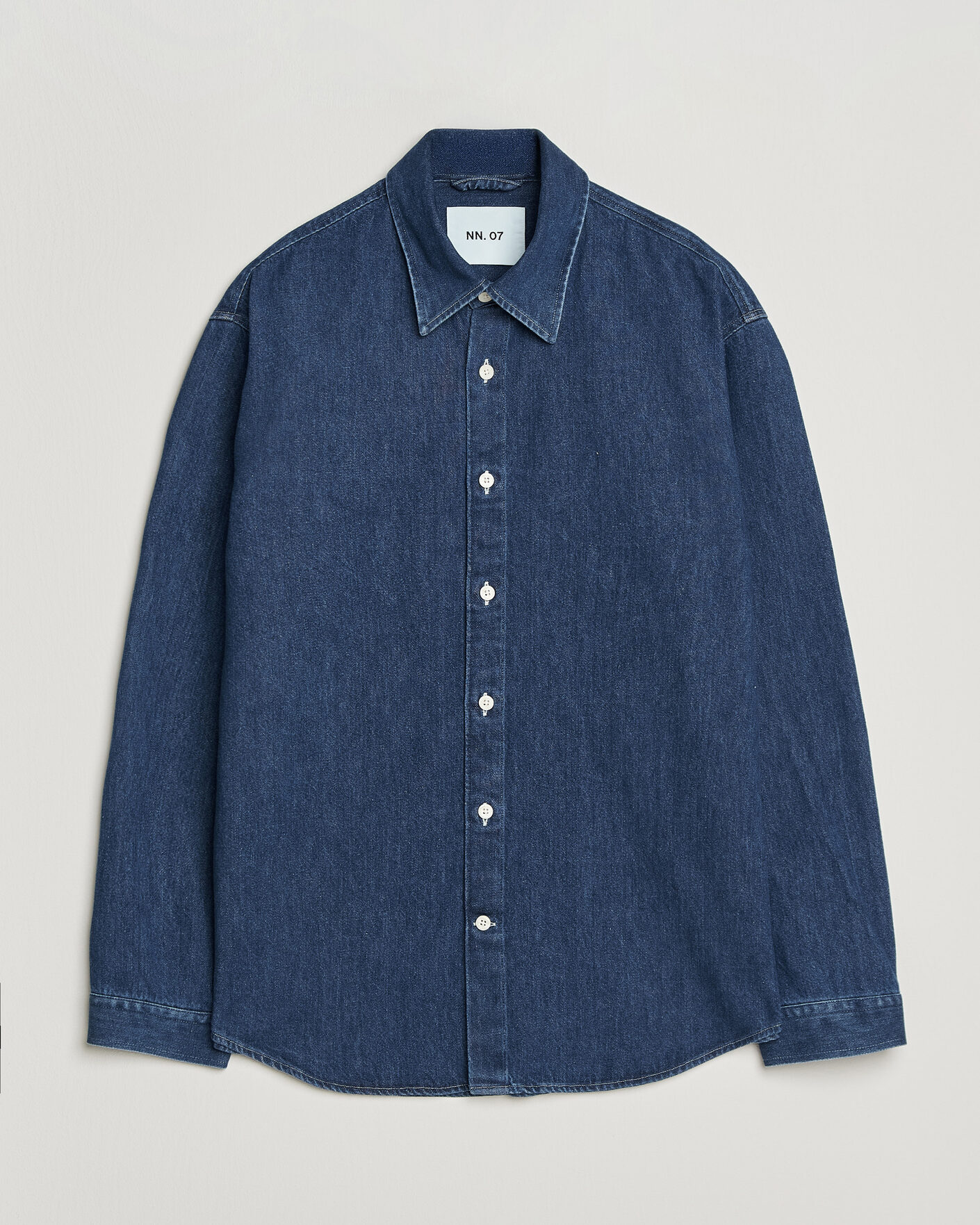 Herre | Skjorter | NN07 | Casper Denim Overshirt Medium Indigo