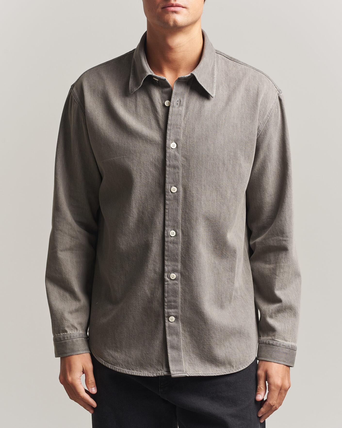 Herre | Skjorter | NN07 | Casper Denim Overshirt Grey