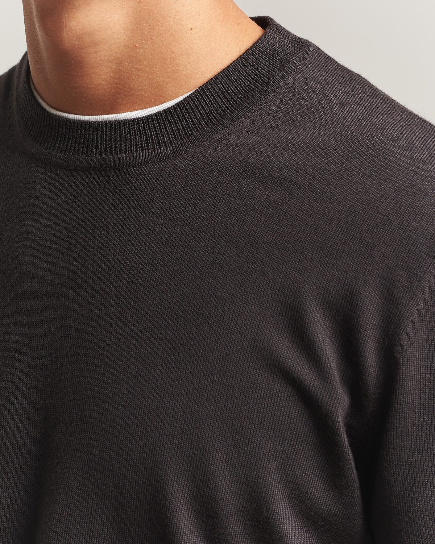 Herre | Trøjer | NN07 | Ted Merino Crew Neck Pullover Deep Truffle