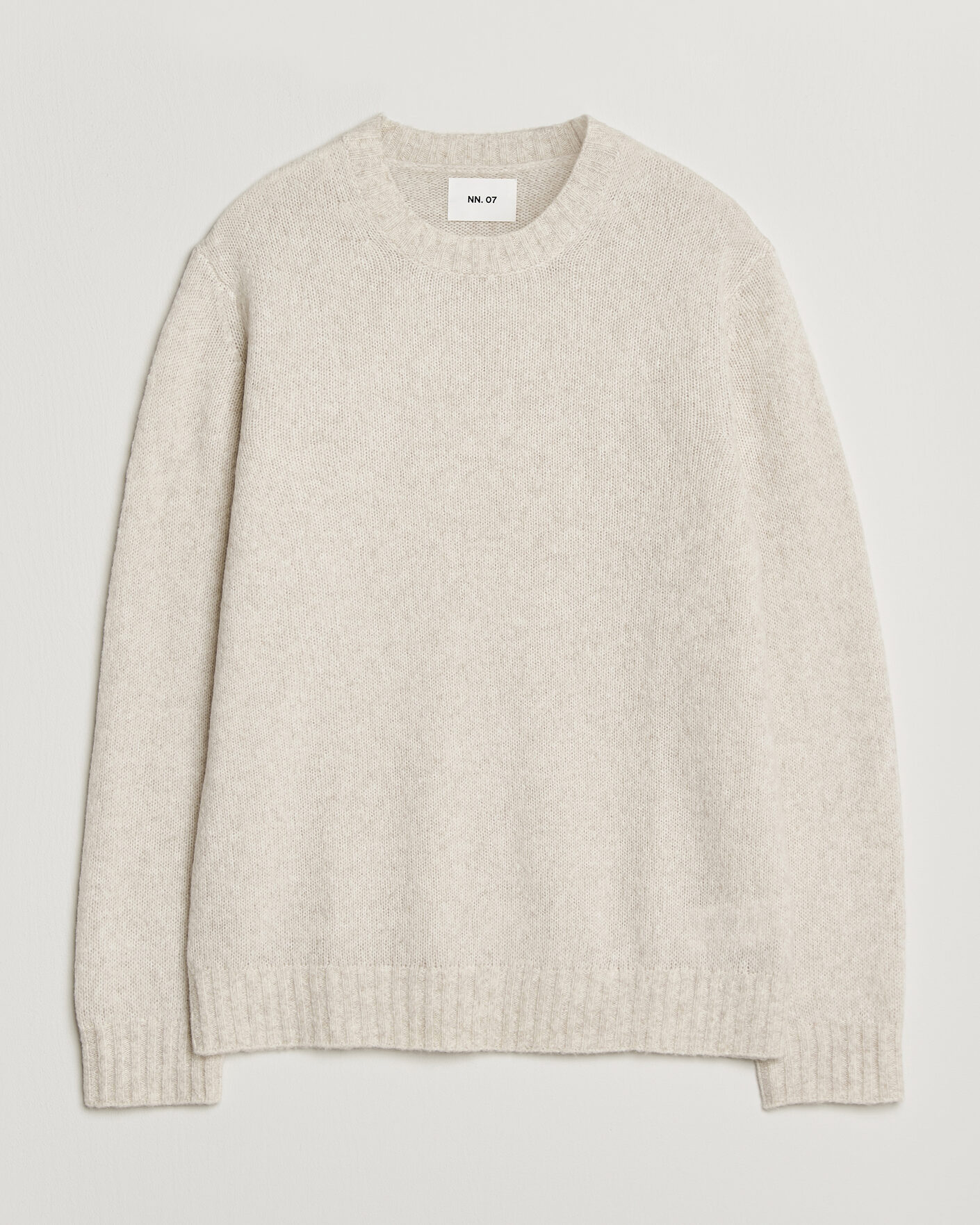 Herre | Trøjer | NN07 | Lee Wool Knitted Sweater Ivory