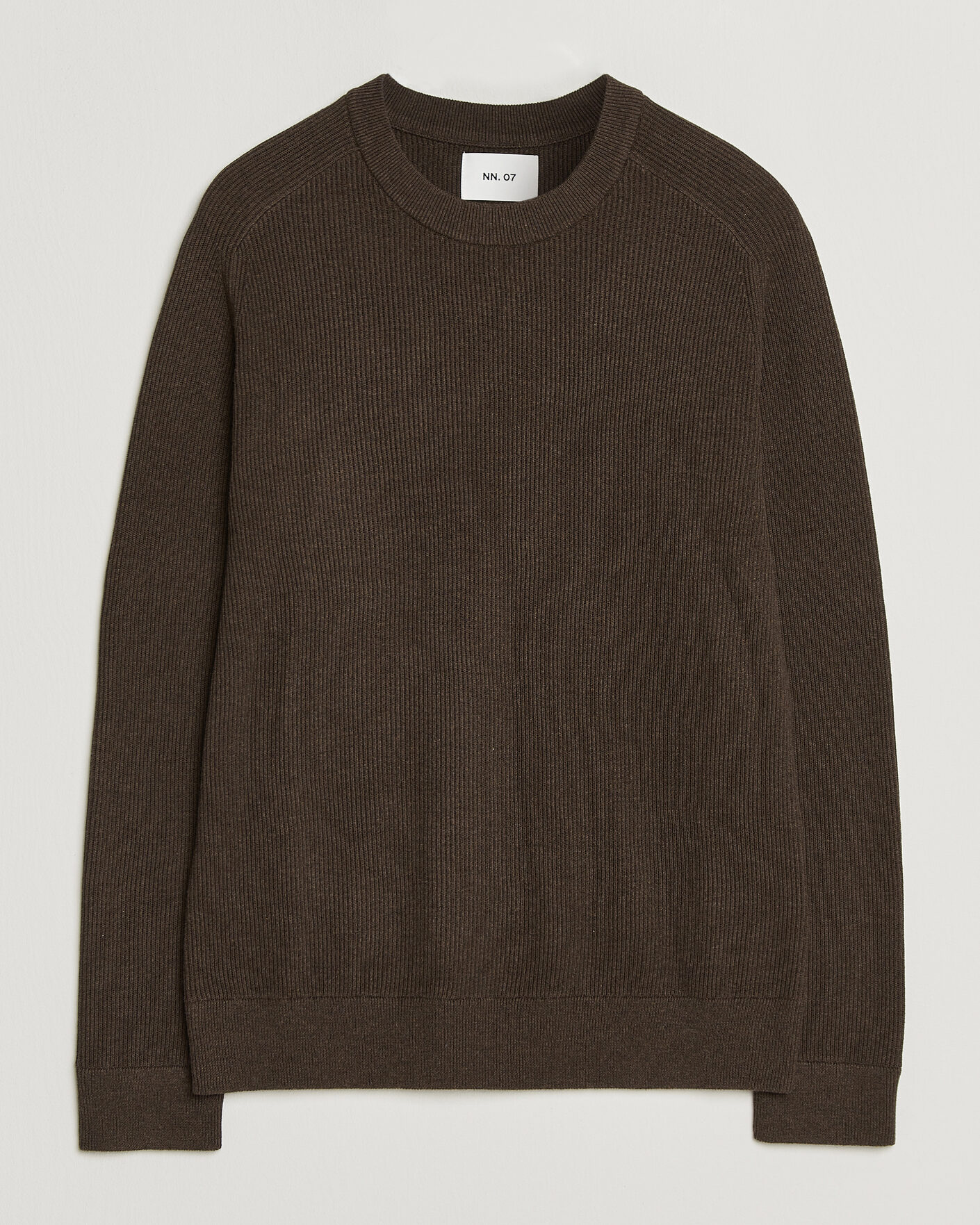 Herre | Trøjer | NN07 | Kevin Cotton Knitted Sweater Deep Truffle