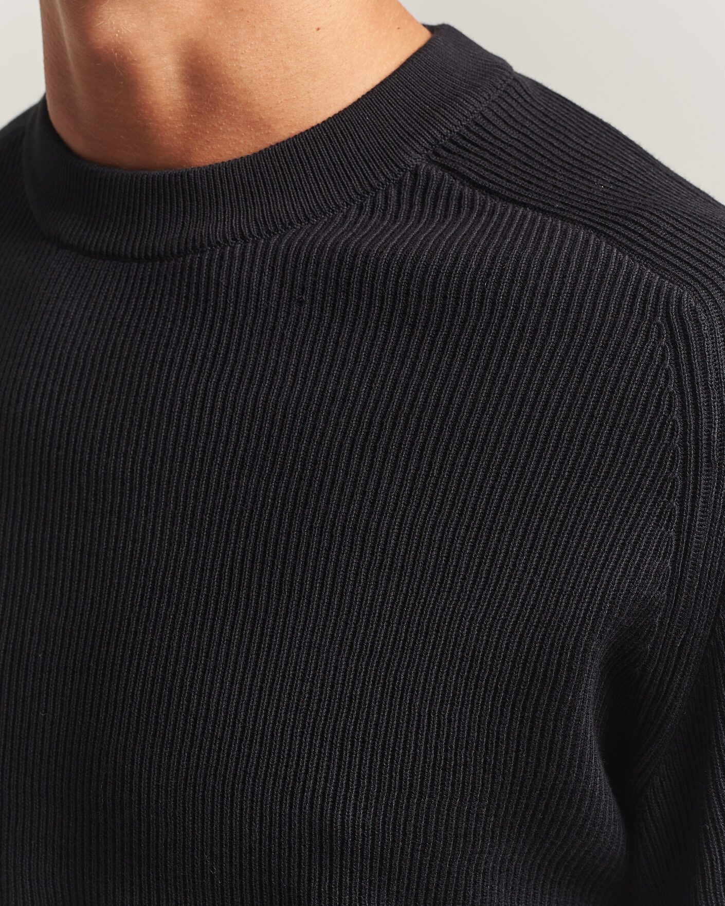 Herre | Trøjer | NN07 | Kevin Cotton Knitted Sweater Black
