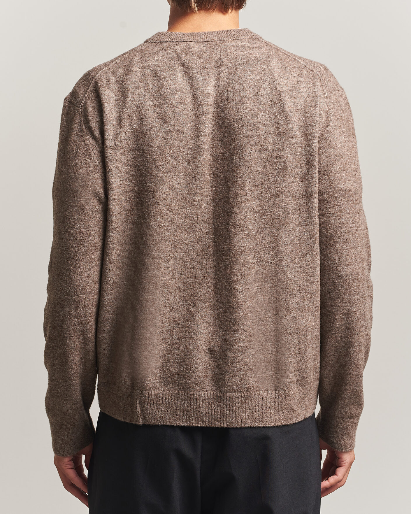 Herre | Trøjer | NN07 | Gavin Brushed Wool Knitted Sweater Desert Clay