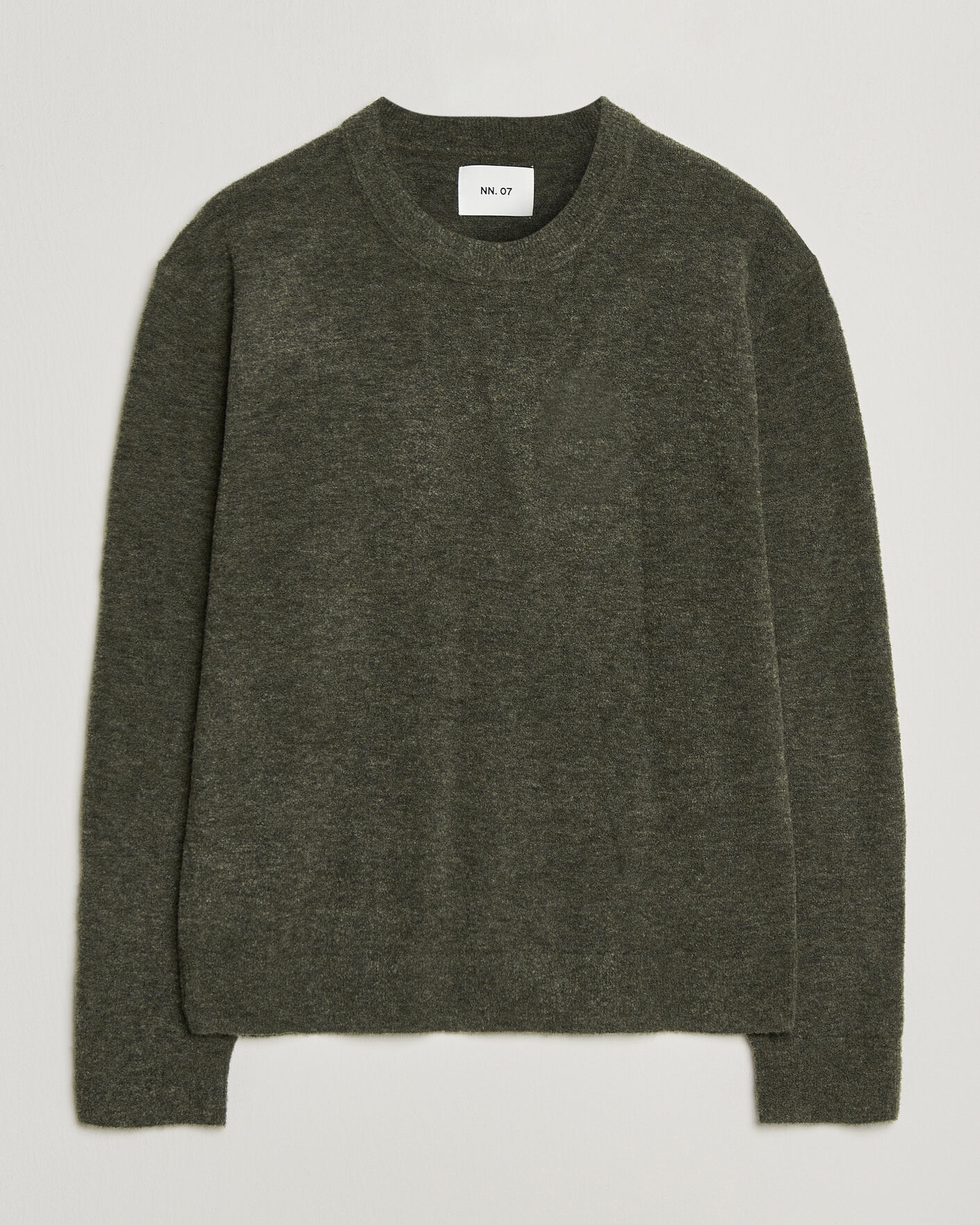 Herre | Trøjer | NN07 | Gavin Brushed Wool Knitted Sweater Dark Army