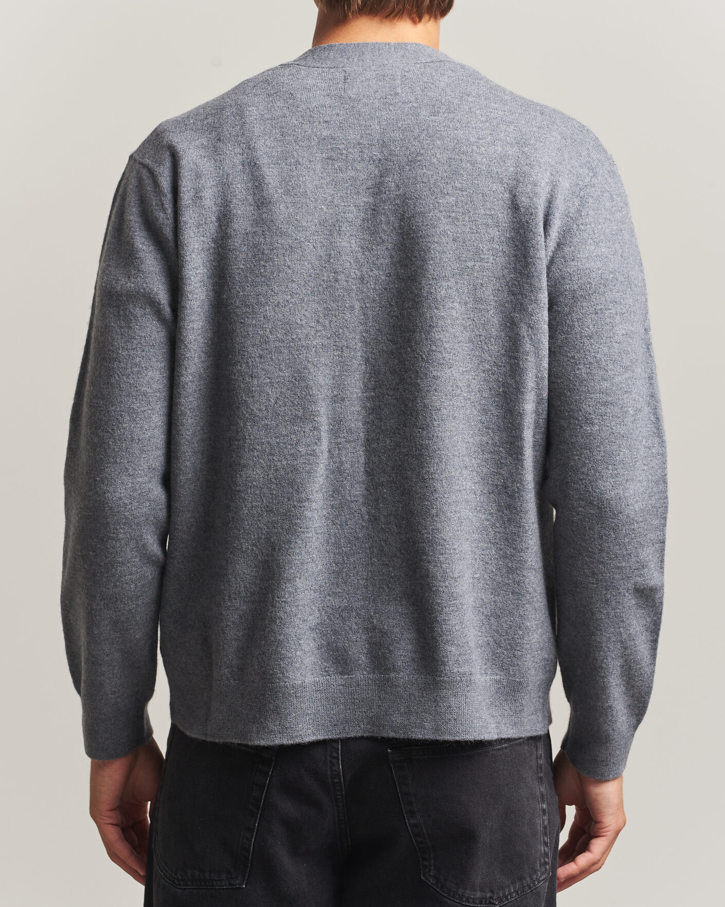 Herre | Trøjer | NN07 | Jasper Wool Knitted Cardigan Grey Melange