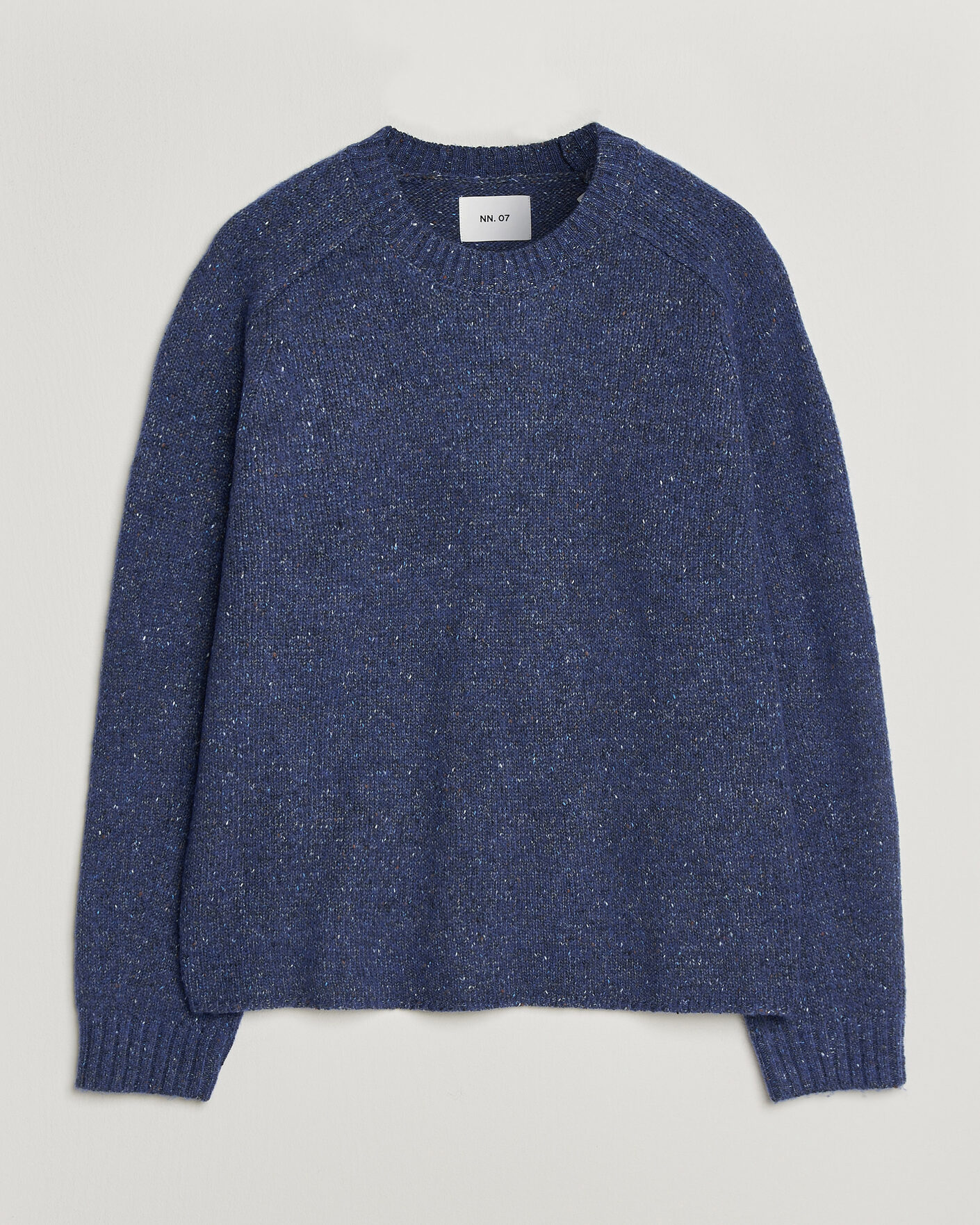 Herre | Trøjer | NN07 | Jim Neps Wool Knitted Sweater Blue Ignition