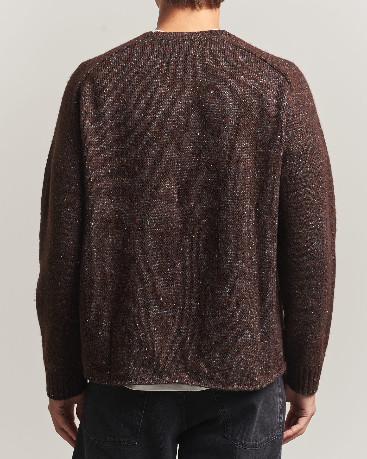 Herre | Trøjer | NN07 | Jim Neps Wool Knitted Sweater Deep Truffle