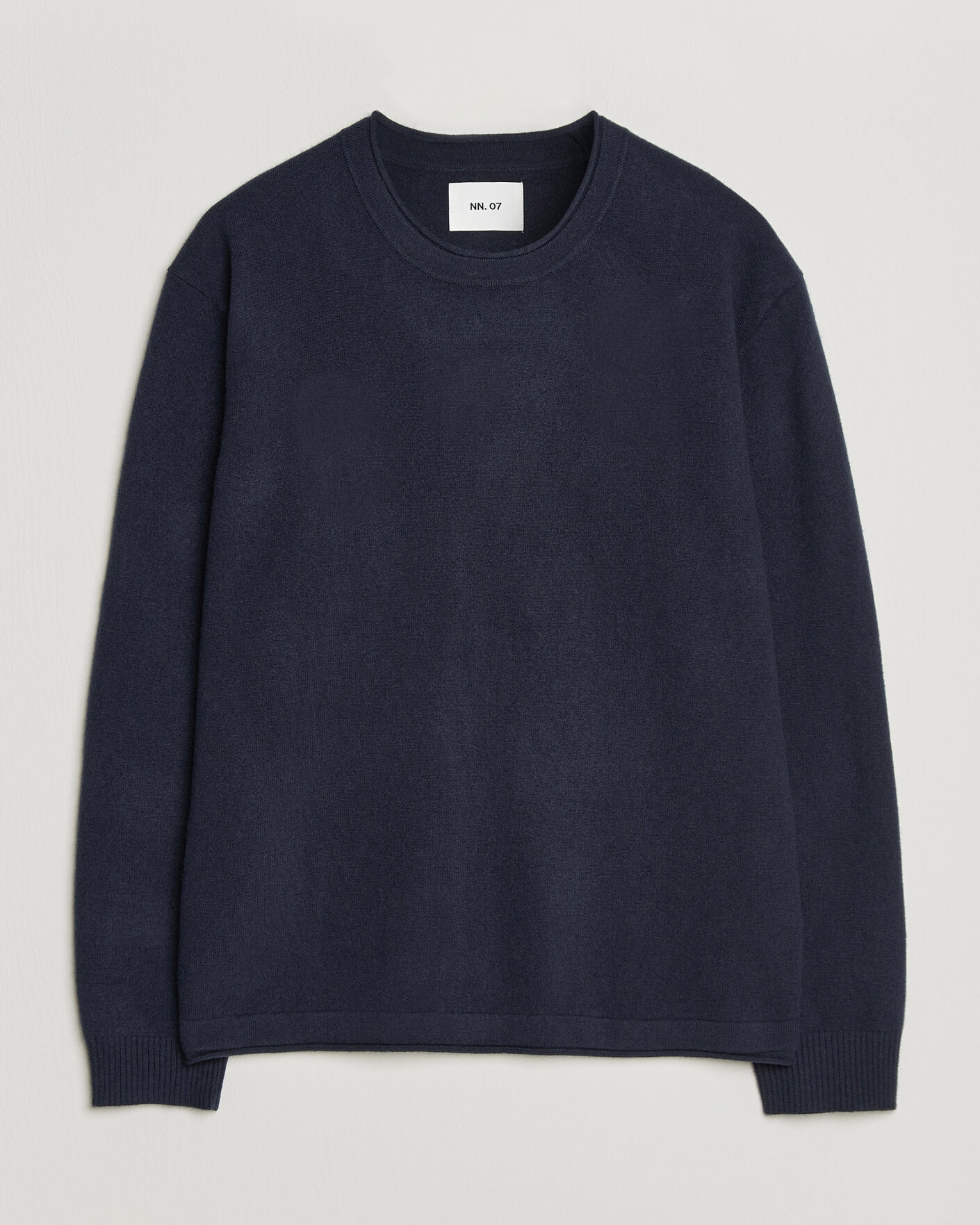 Herre | Trøjer | NN07 | Sammy Wool Knitted Sweater Navy Melange