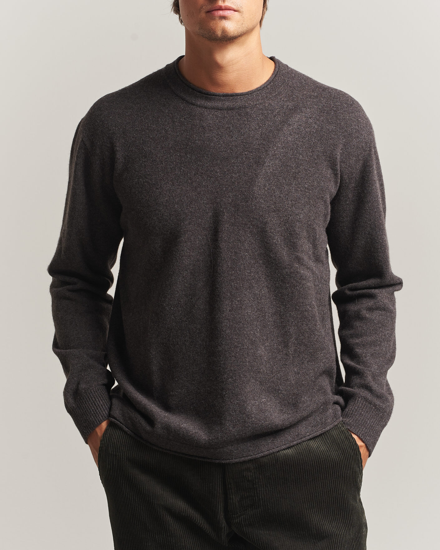 Herre | Trøjer | NN07 | Sammy Wool Knitted Sweater Earth Melange