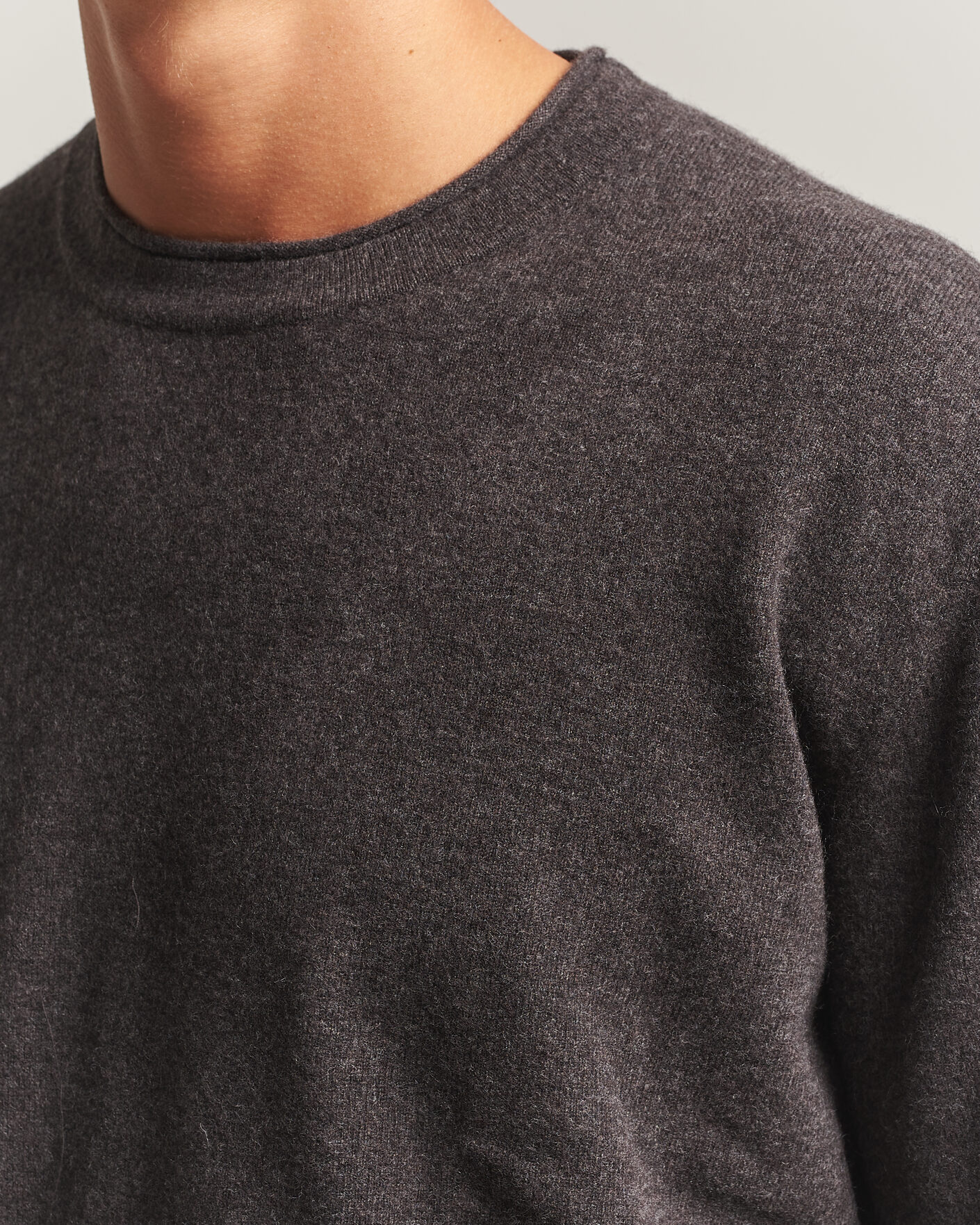 Herre | Trøjer | NN07 | Sammy Wool Knitted Sweater Earth Melange