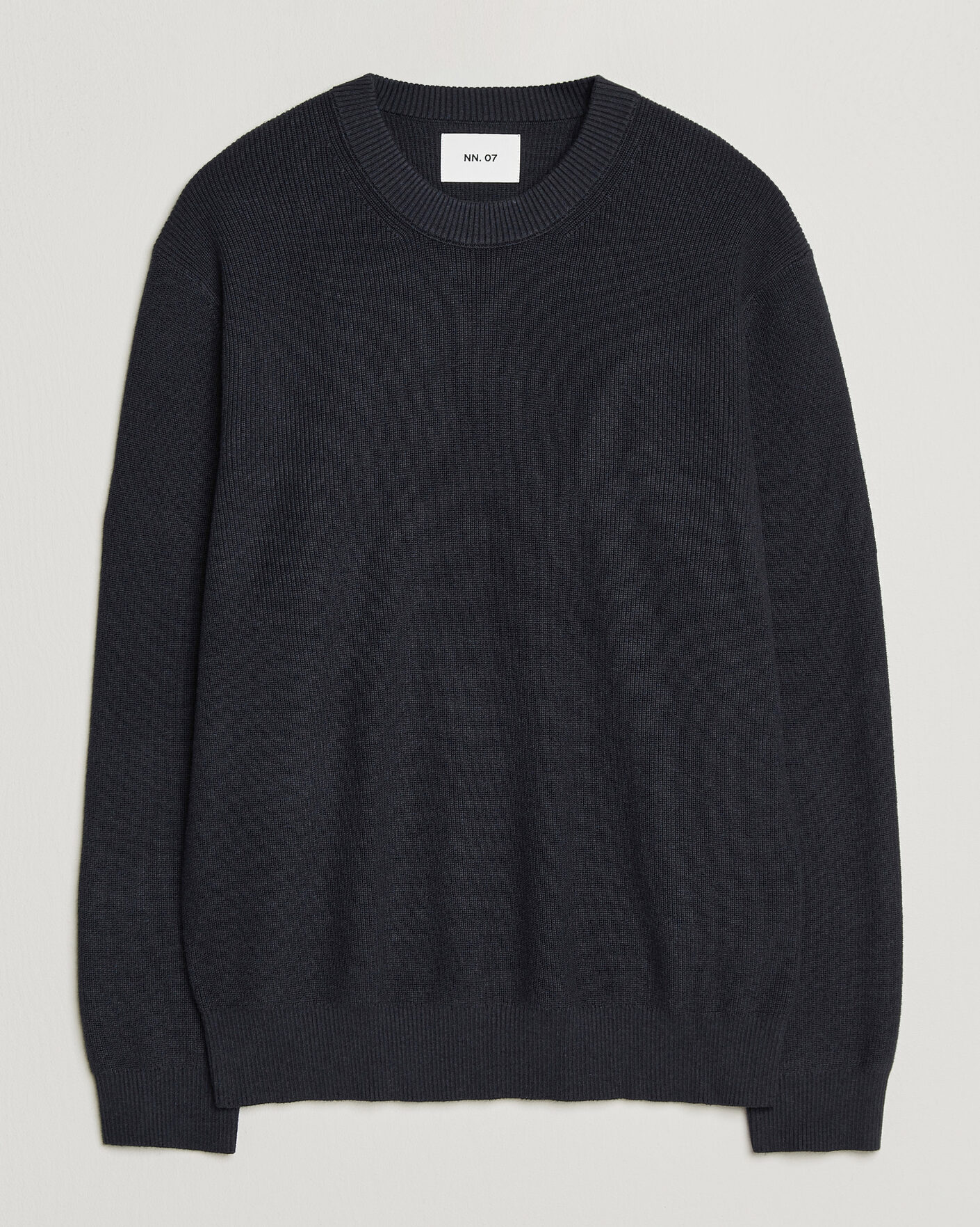 Herre | Trøjer | NN07 | Hope Cotton/Cashmere Rib Knitted Sweater Navy