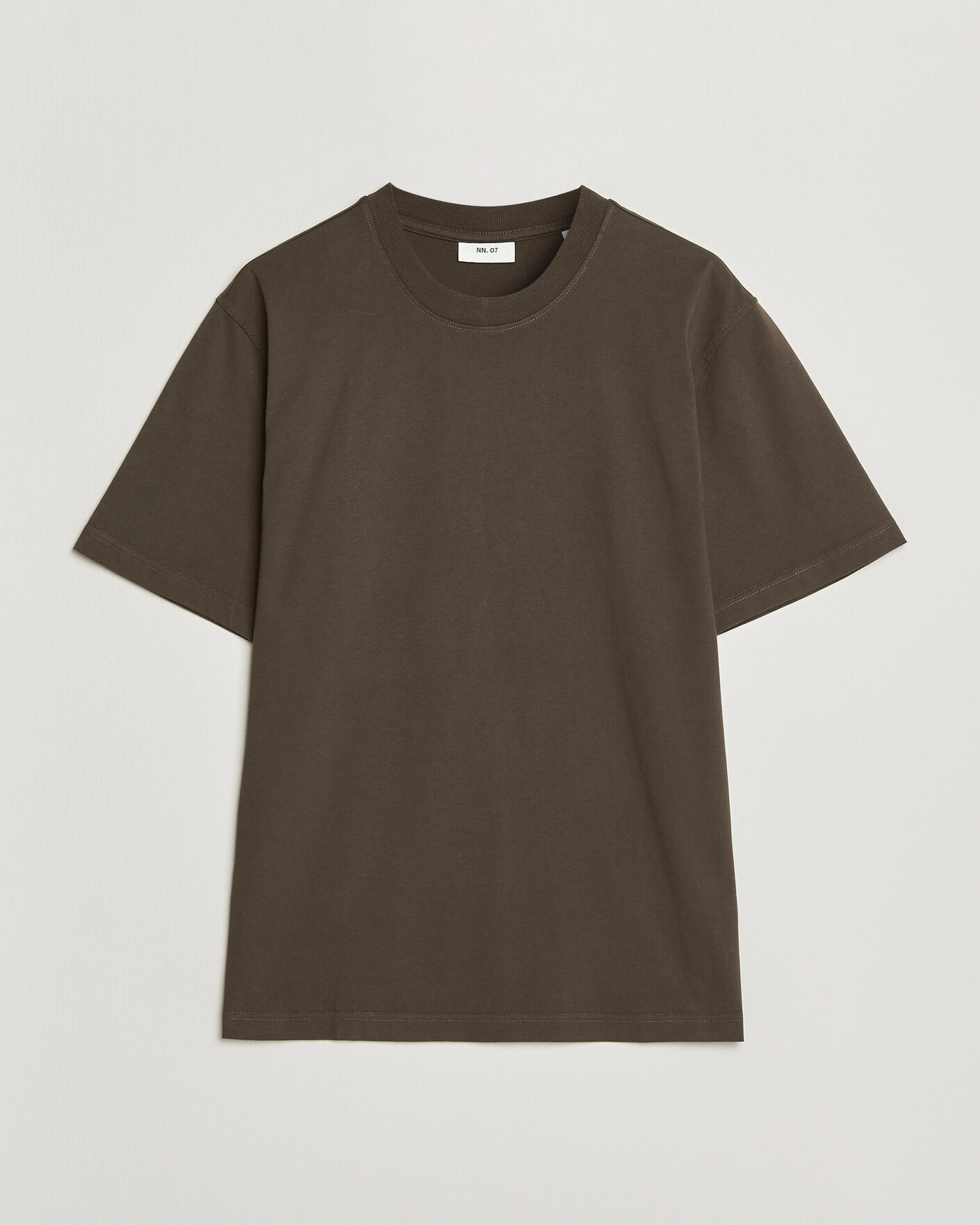 Herre | T-Shirts | NN07 | Adam Crew Neck T-Shirt Earthwood