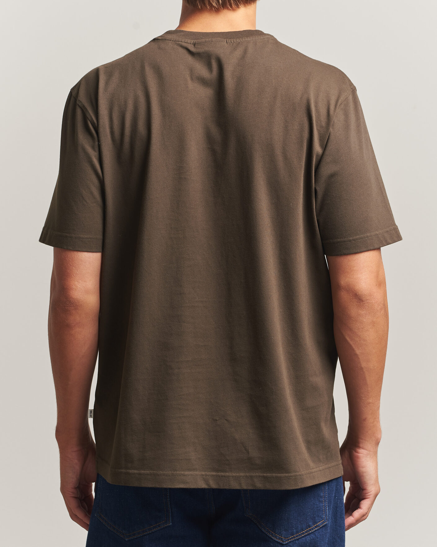 Herre | T-Shirts | NN07 | Adam Crew Neck T-Shirt Earthwood