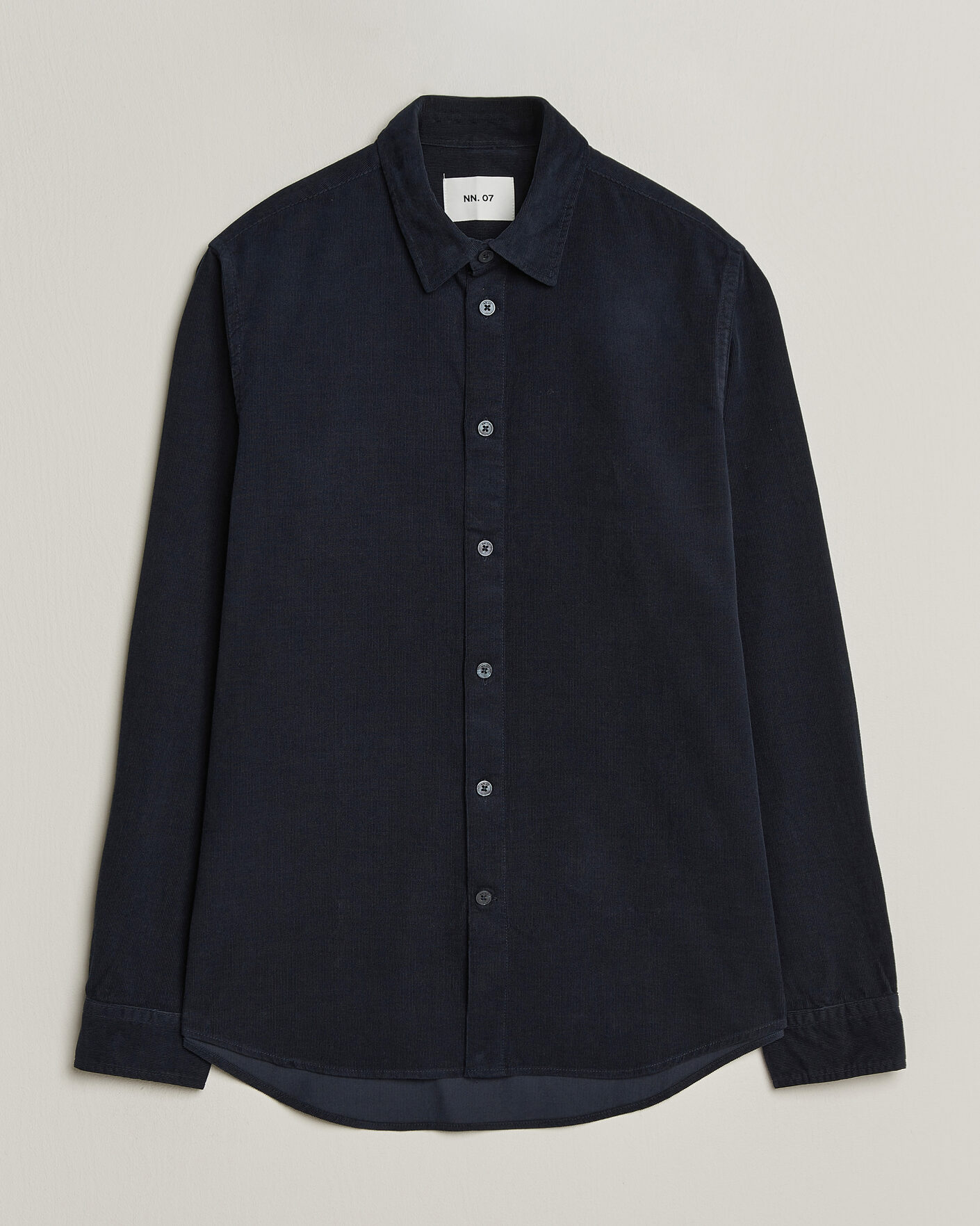 Herre | Skjorter | NN07 | Asher Baby Cord Shirt Navy Blue