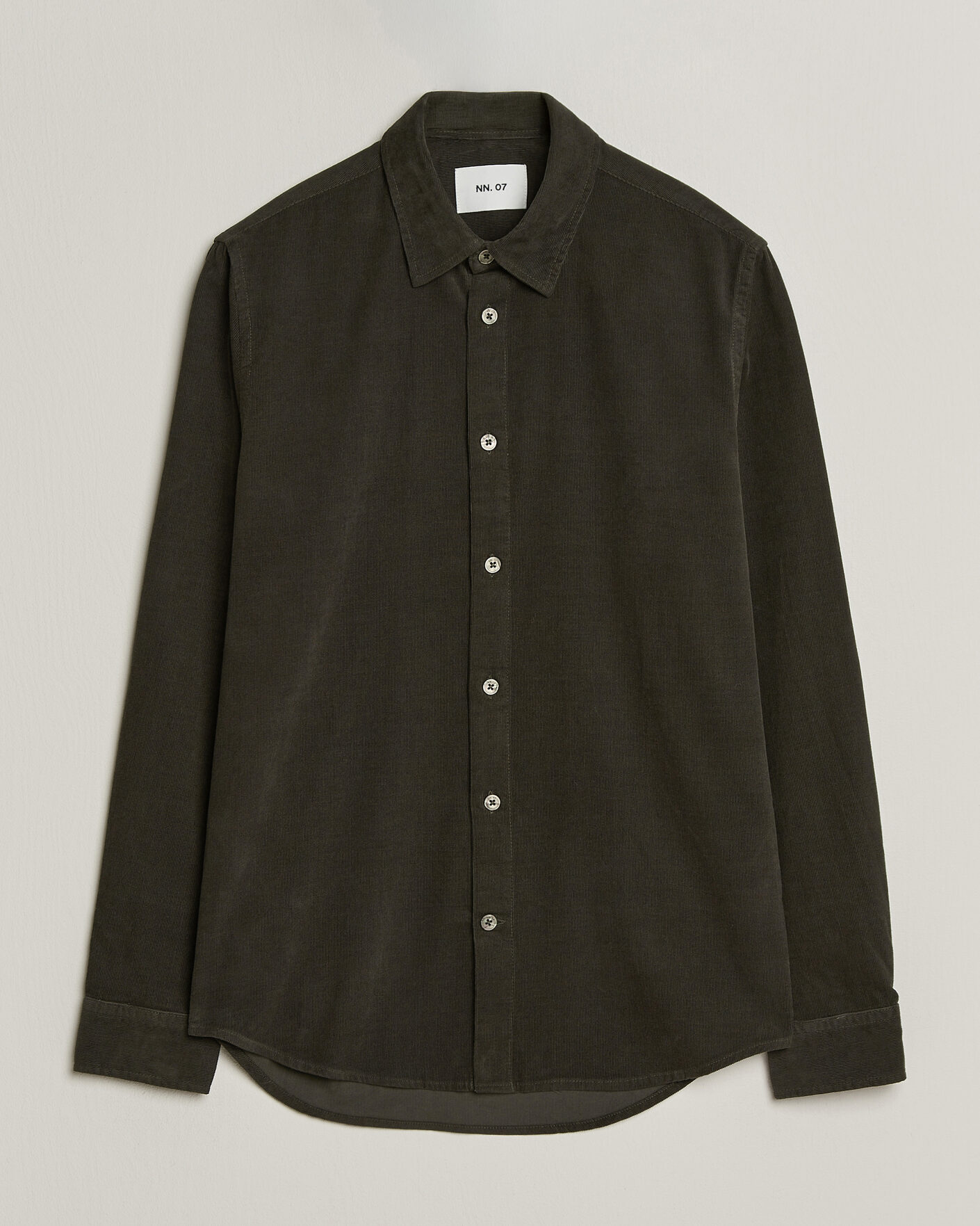 Herre | Skjorter | NN07 | Asher Baby Cord Shirt Capers Green