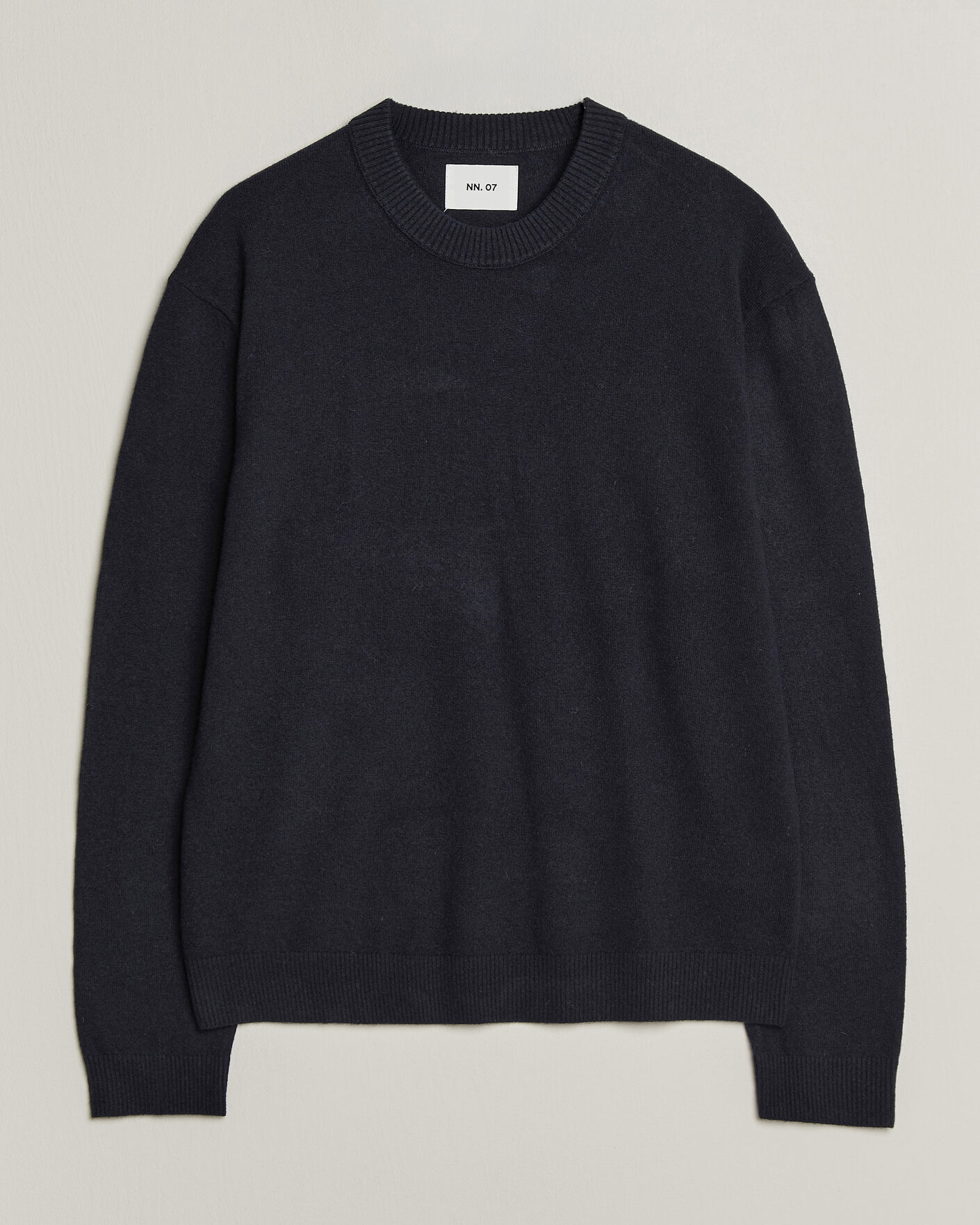 Herre | Trøjer | NN07 | Raz Lambswool Knitted Sweater Deep Navy