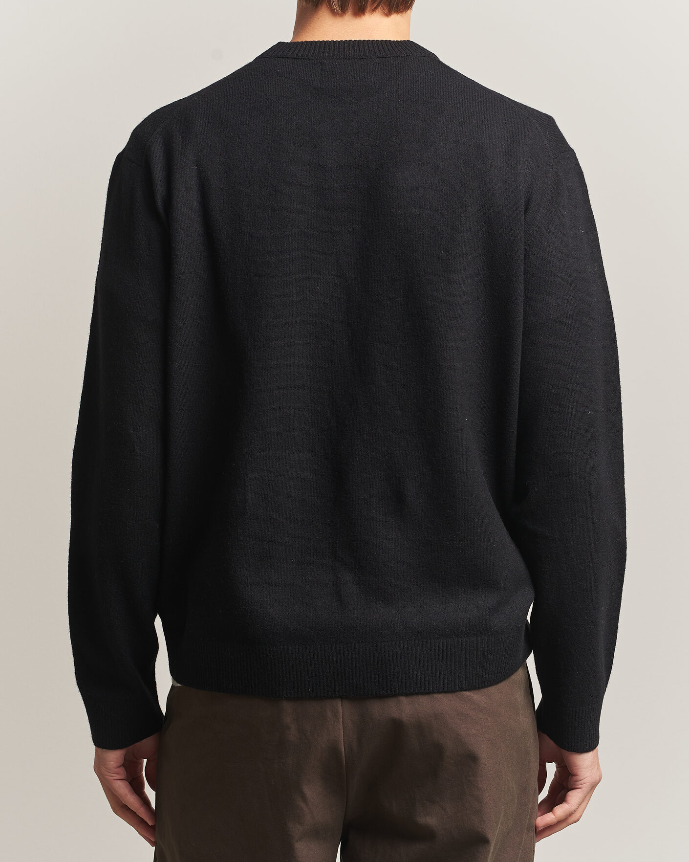 Herre | Trøjer | NN07 | Raz Lambswool Knitted Sweater Black